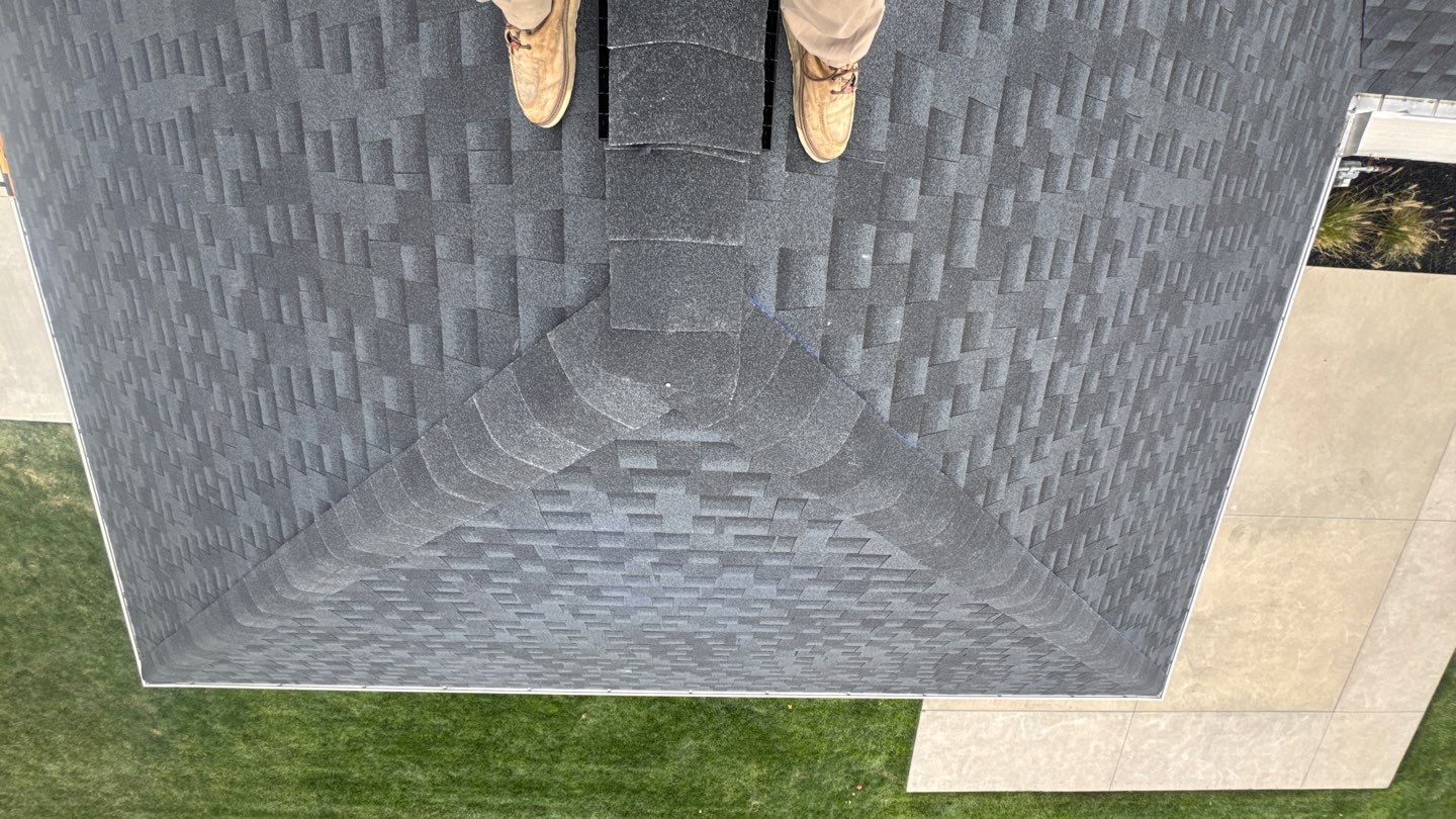 Residential Roofing Installation using GAF Timberline HDZ Charcoal by Nitro Roofing and Construction