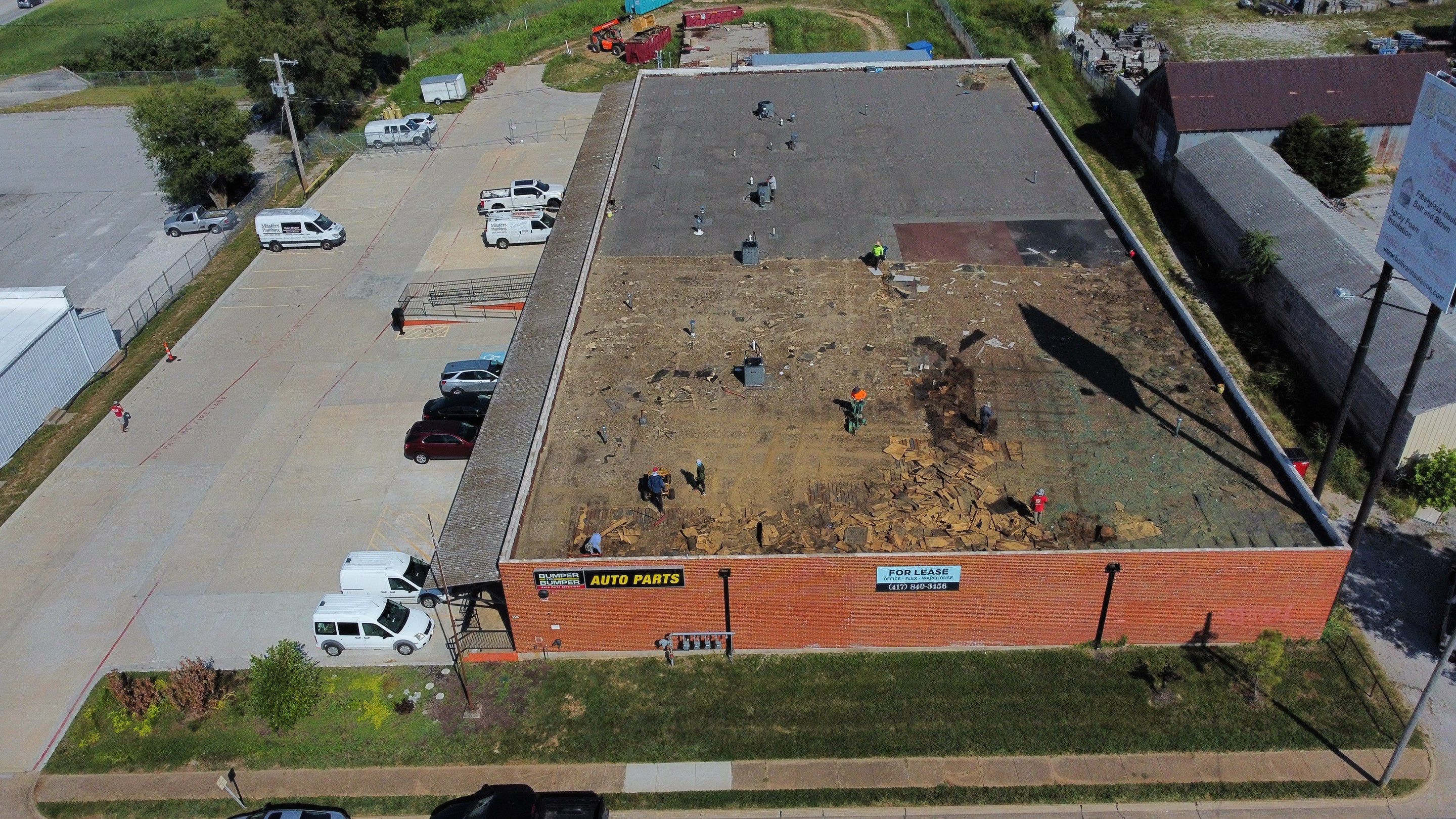 Commercial Flat Roofing Install  by Titan Commercial & Residential Roofing 