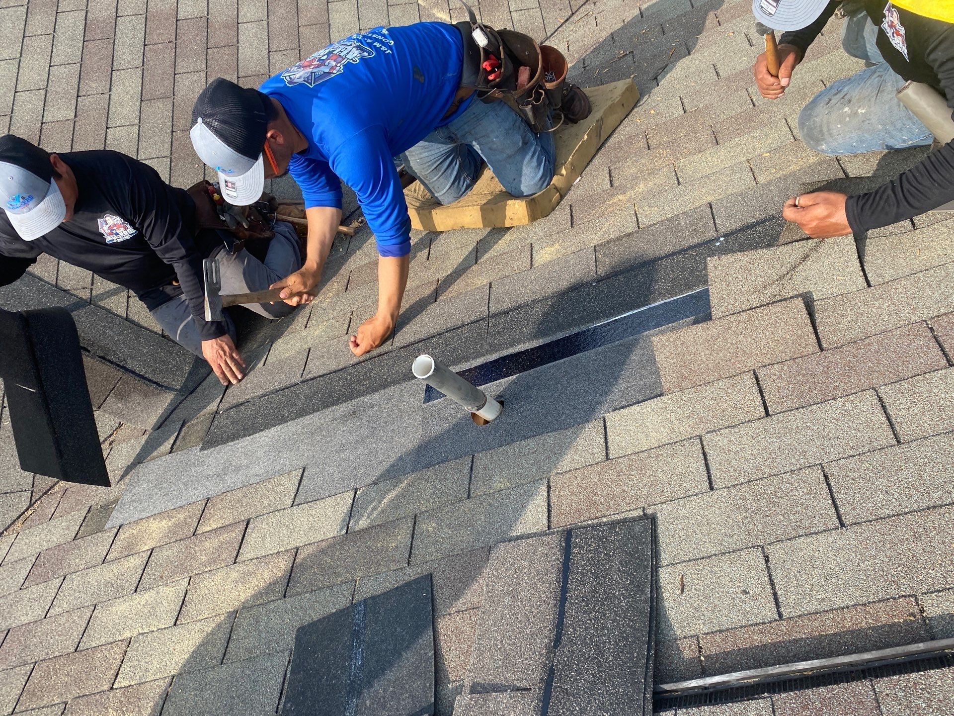 Hail Damage using Owen's Corning Duration (Lifetime) Shingles by Roof Repair Company