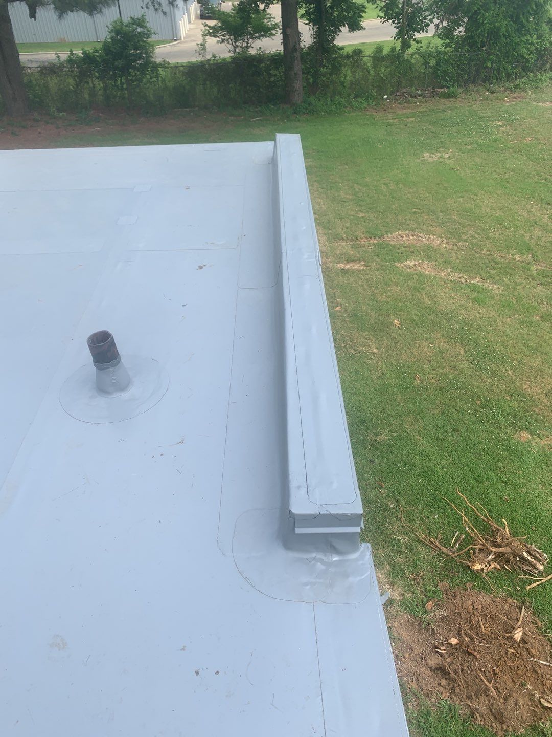 Commercial Roofing Installation using 50 mil PVC by Hostetler Roofing