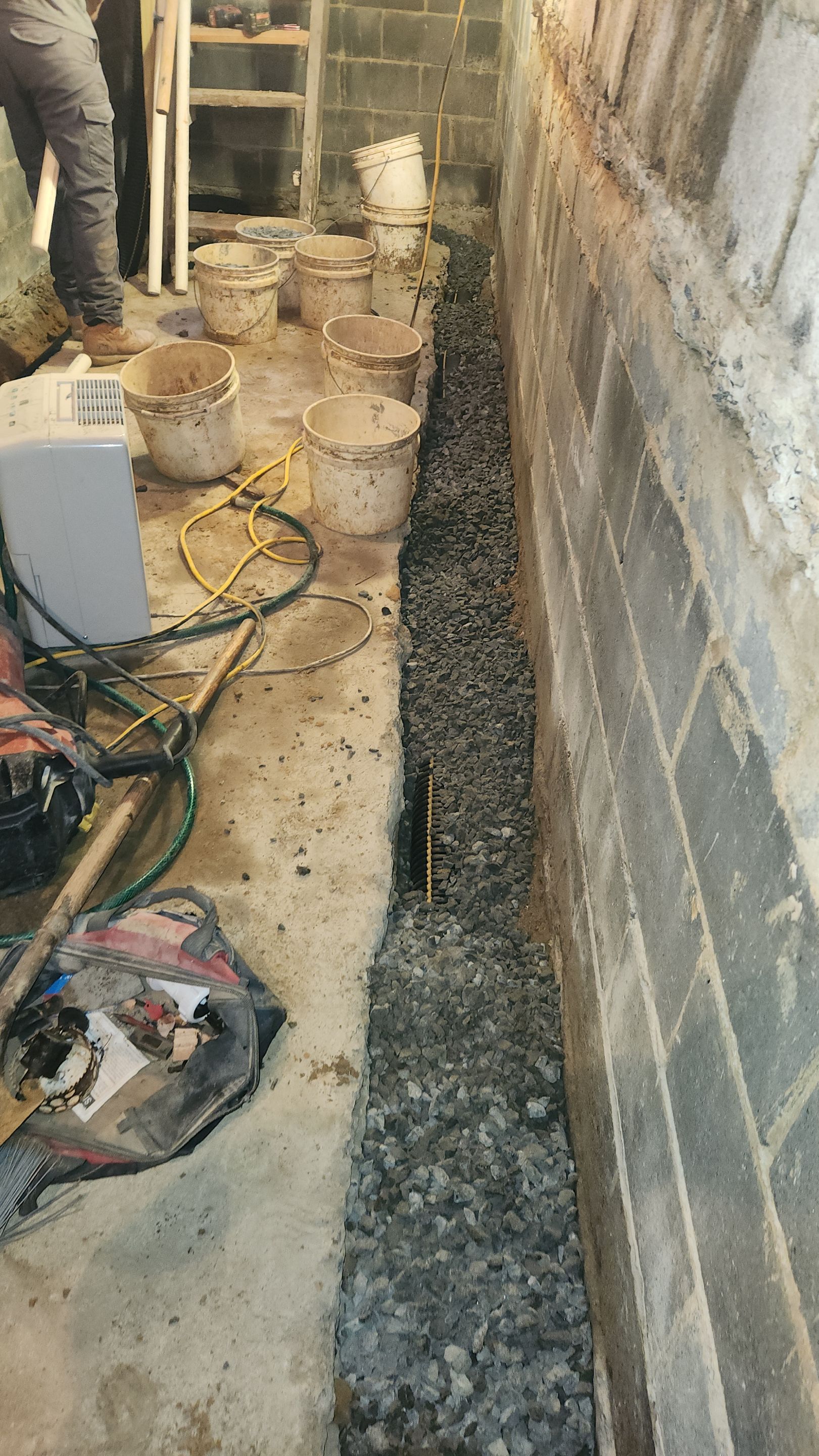 Interior French Drain South Amboy, NJ by Pure Service Pro, LLC 