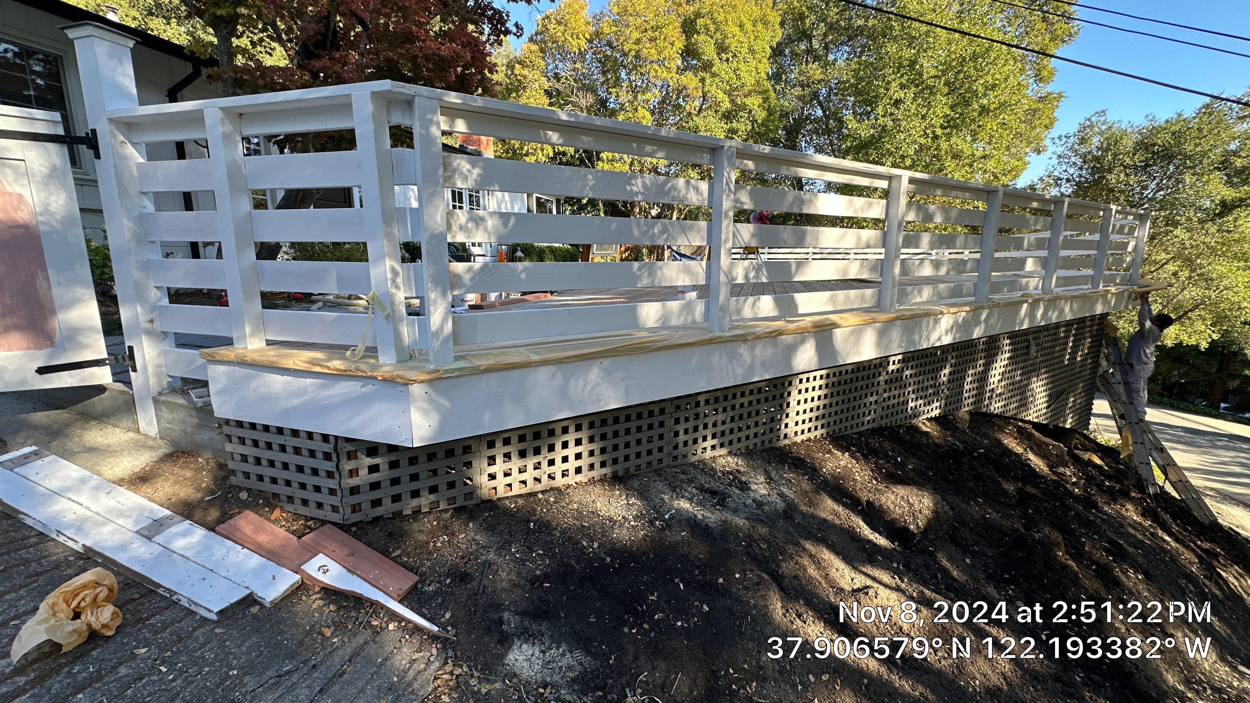 Deck Repaint using Sherwin-Williams by Herrera’s Bay Area Painting inc.