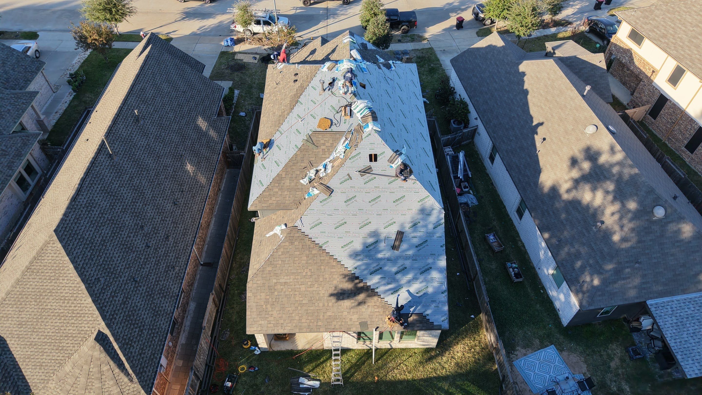 Roof Replacement Project in Houston by Roofing Technologies Unlimited