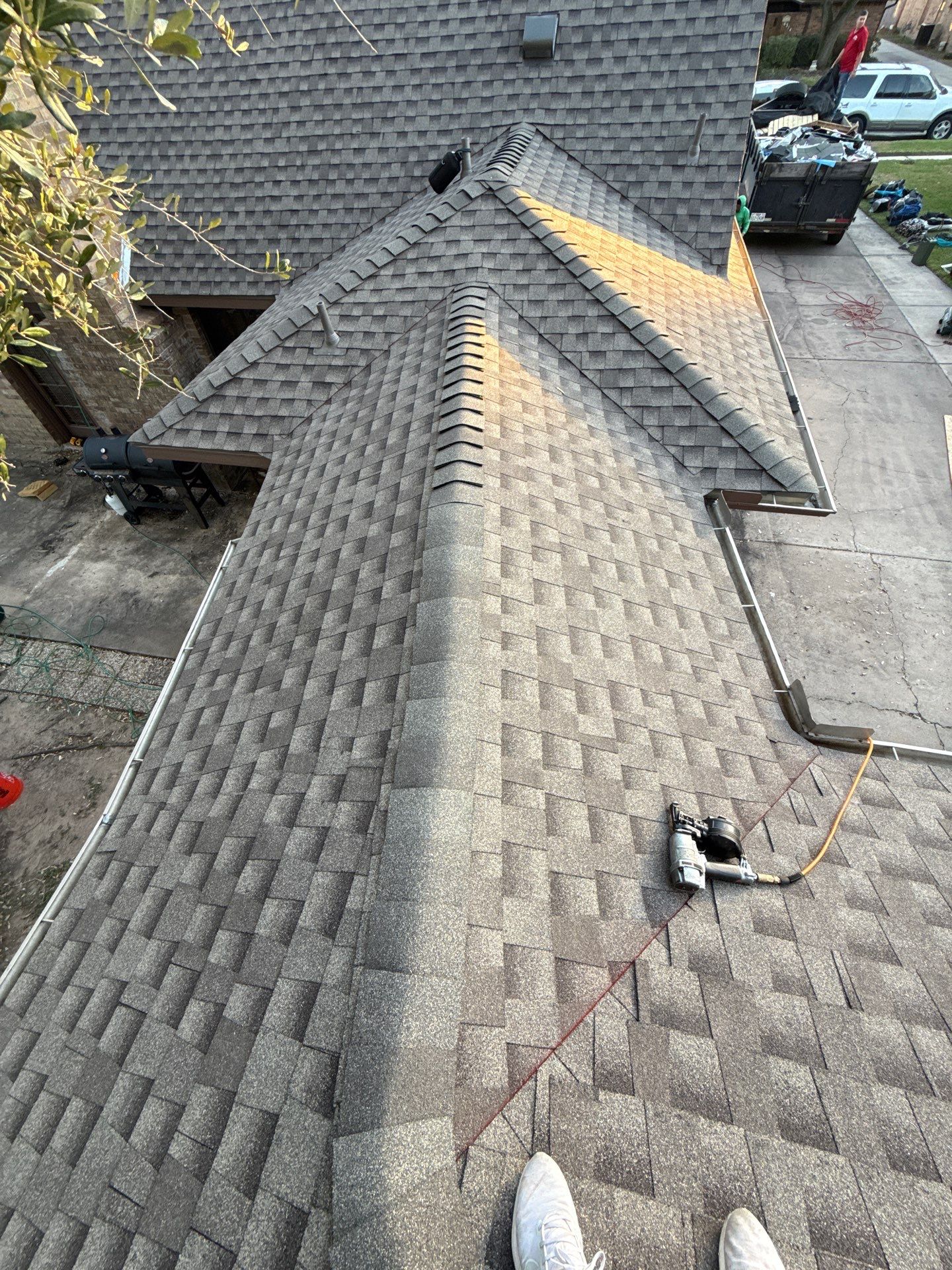 Residential Roof Replacement using GAF HDZ - Weathered Wood by Elite Roofing LLC