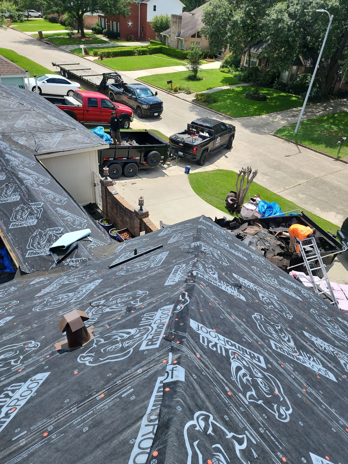Residential Roofing Installation using Owen's Corning Duration (Lifetime) Shingles by Roof Repair Company
