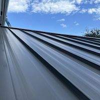 24ga 1.5" Mechanical Seam Slate Gray by Total Roofing System The Metal Roof Experts