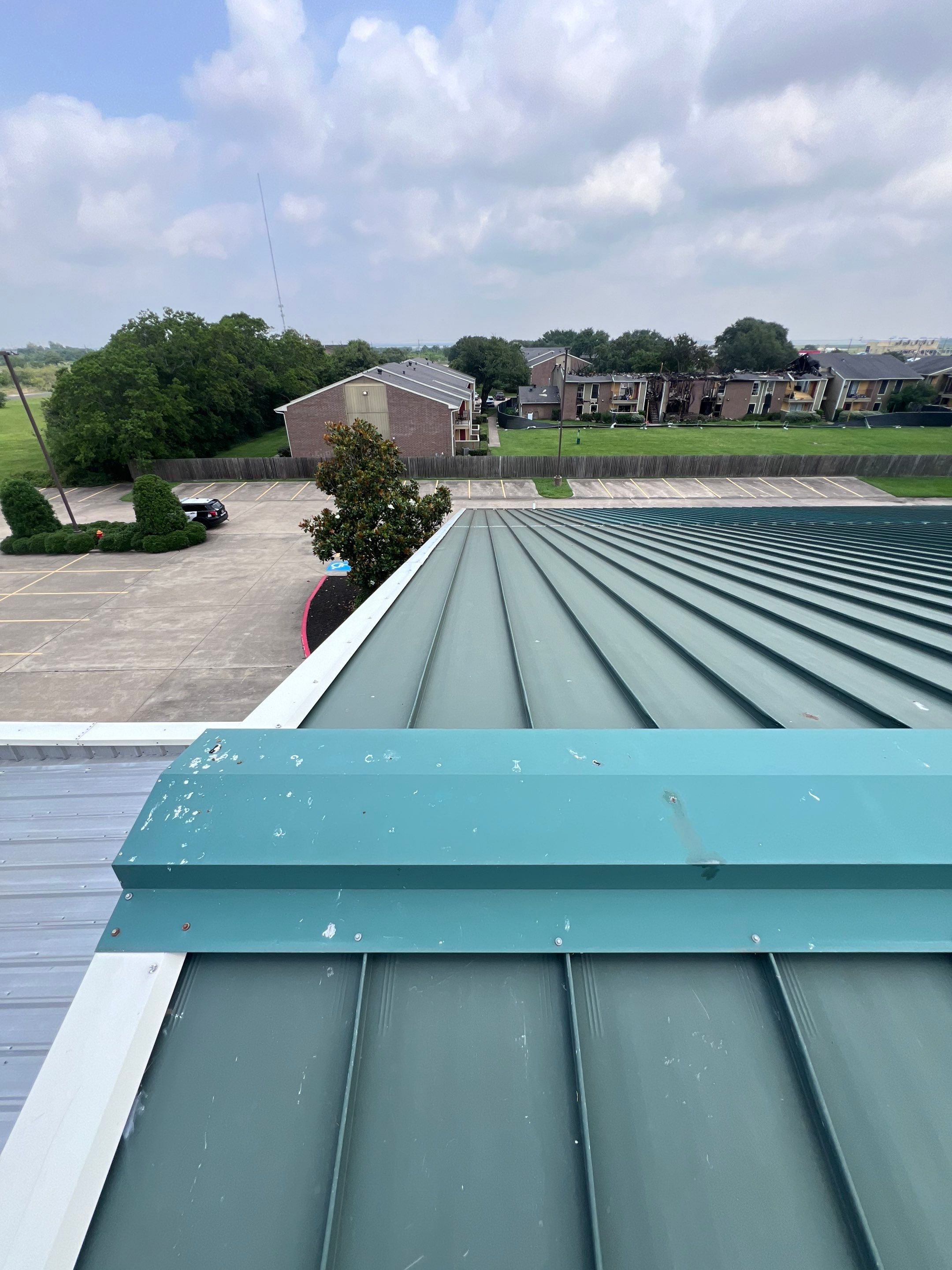 Hail Damage using Metal by Roof Repair Company