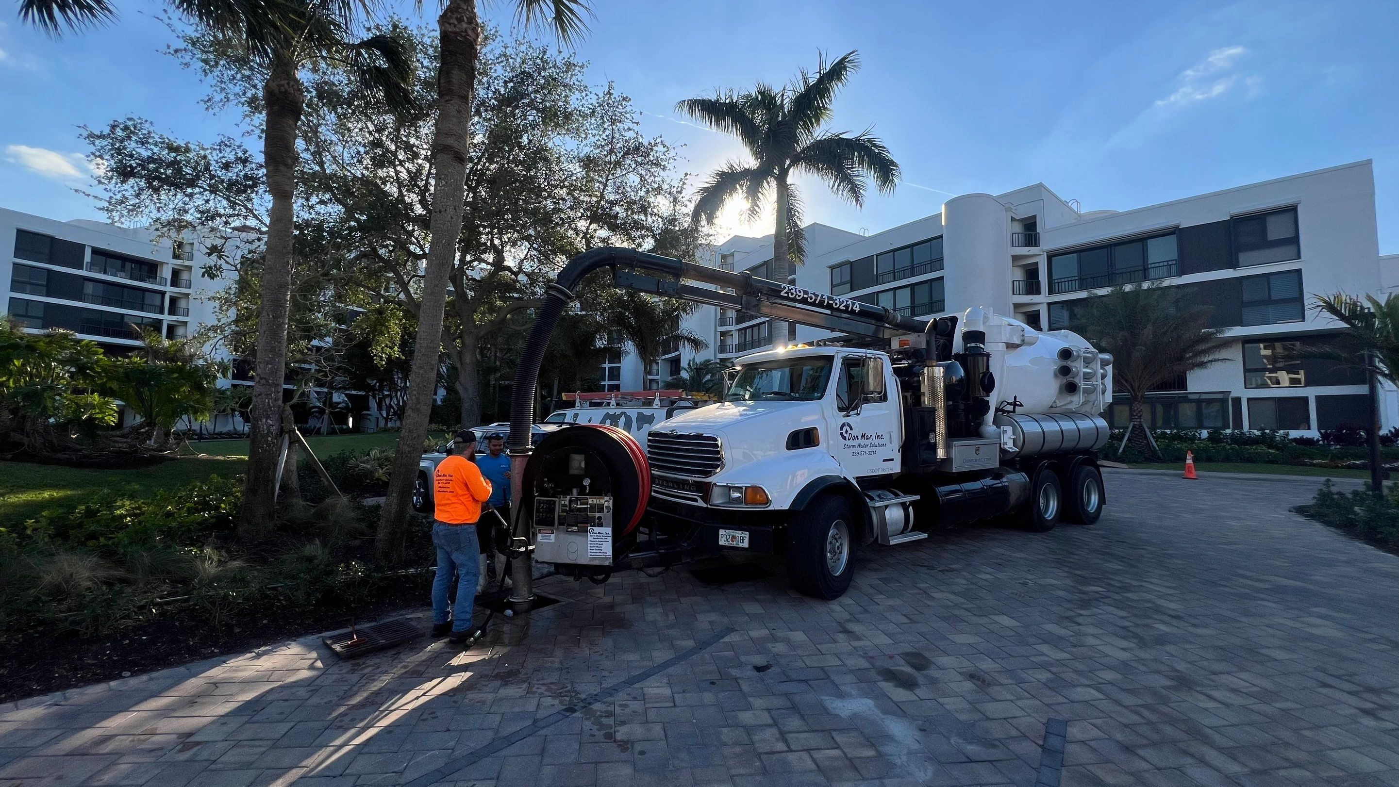 Naples Condo Complex Stormwater System Maintenance and Hurricane Cleanup by Don Mar, Inc. Storm Water Solutions