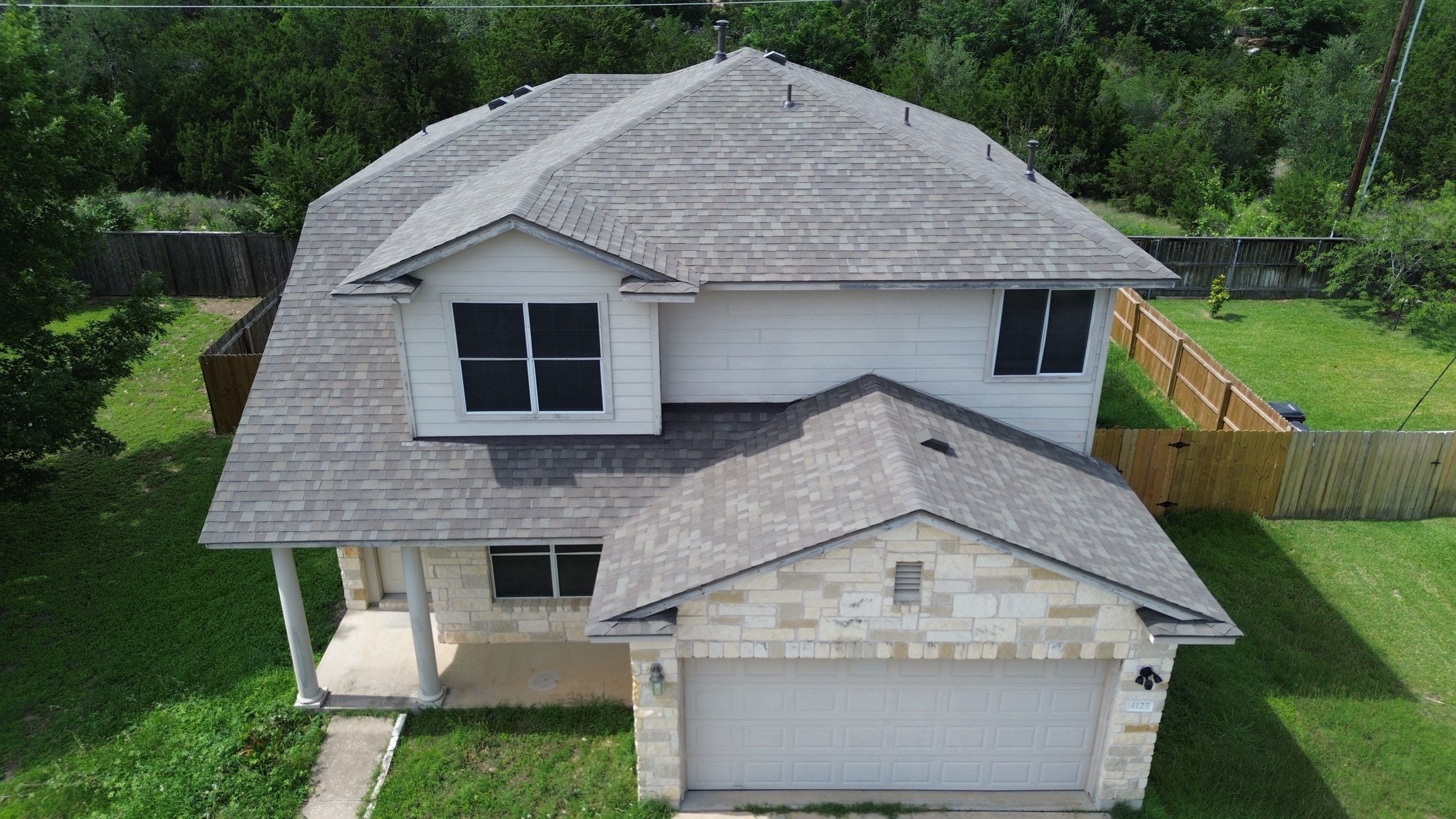 Roof Replacement in Round Rock, TX | Owens Corning Oakridge Driftwood Shingles by Kstylez Roofing & Construction