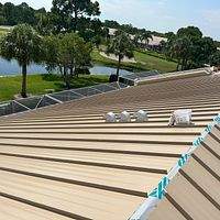 24ga 1.5" Mechanical Seam Sierra Tan by Total Roofing System The Metal Roof Experts