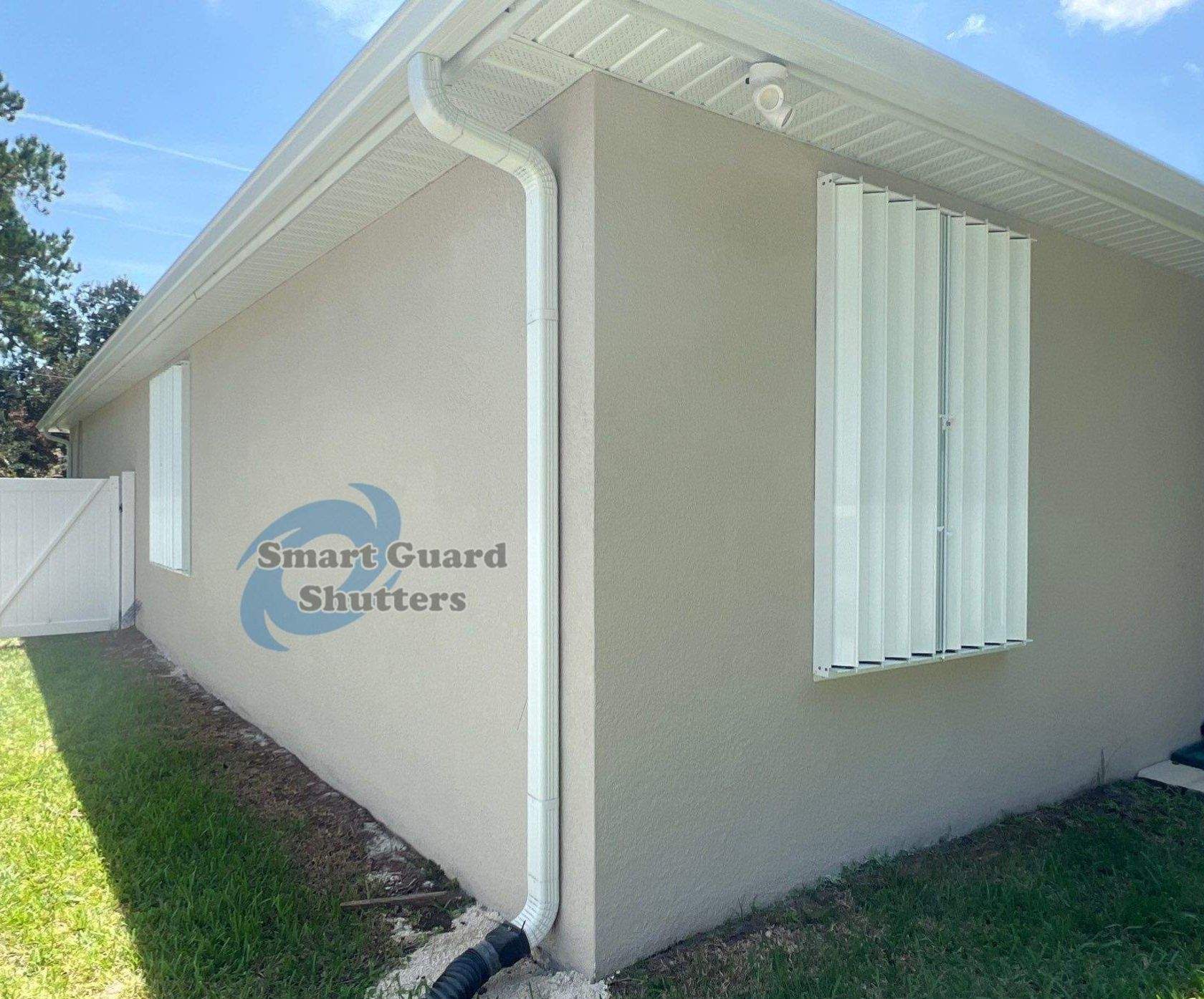 Hurricane Protection in White by Smart Guard Shutters