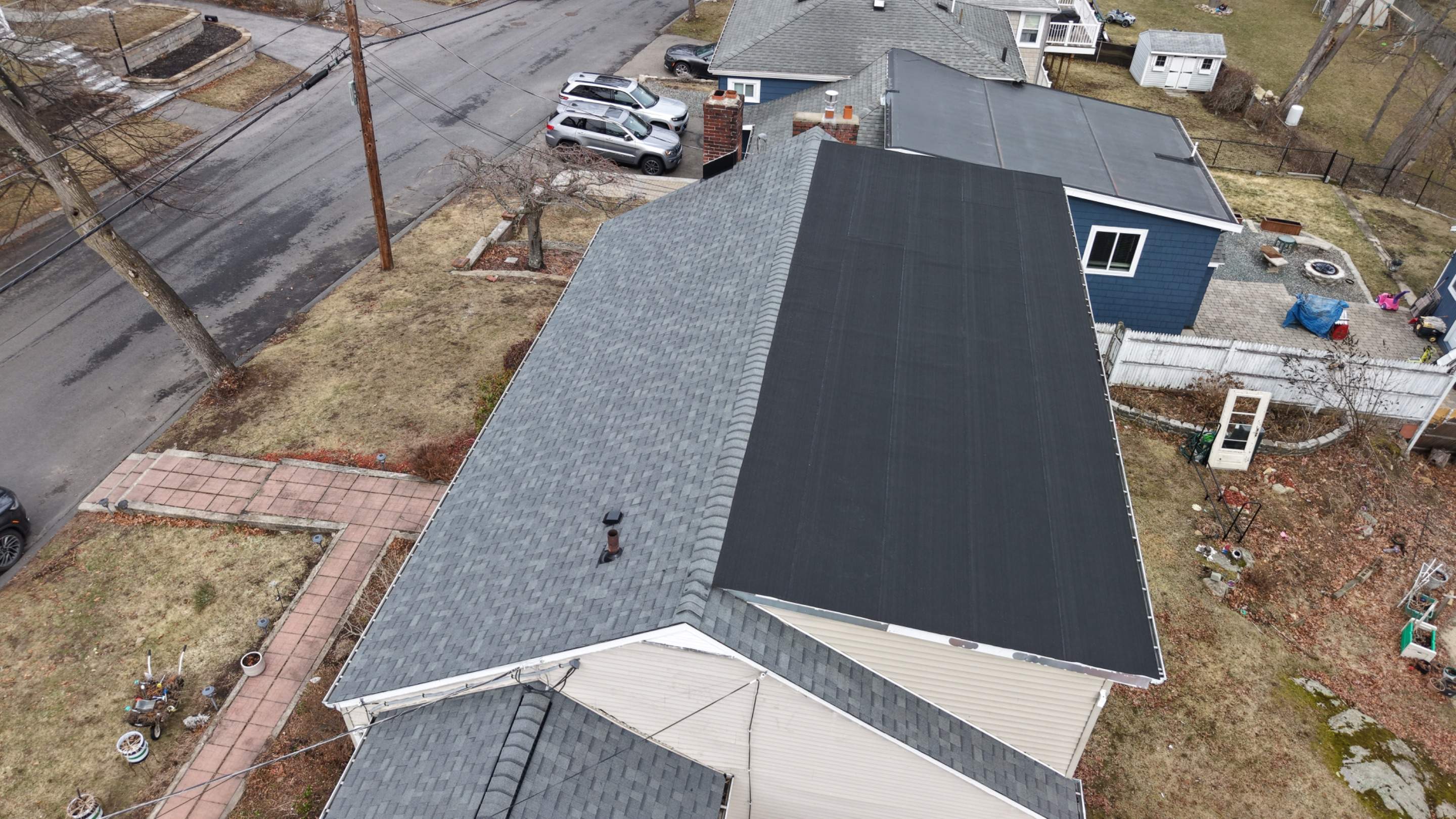 Major Roof Overhaul in Lynn, MA – Full Replacement, Skylight Removal, Gutters & Custom Flashing by JOHNNYS PRO
