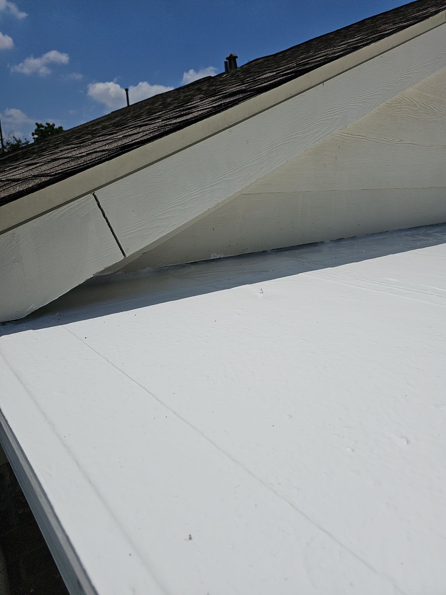 Silicone Roof Coating Project in Katy by Roofing Technologies Unlimited