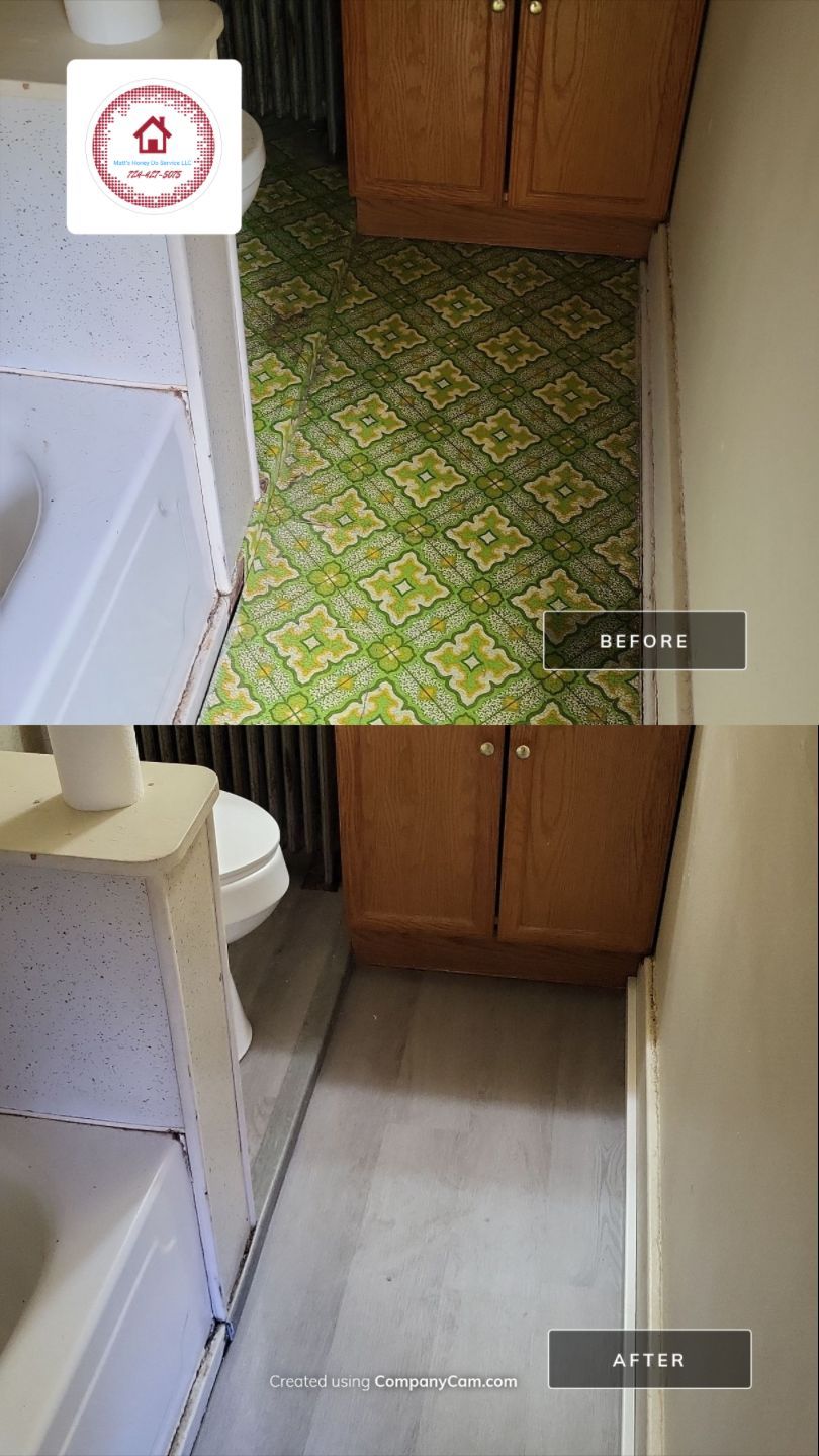 Flooring Installation using lvp by Matt's Honey Do Service