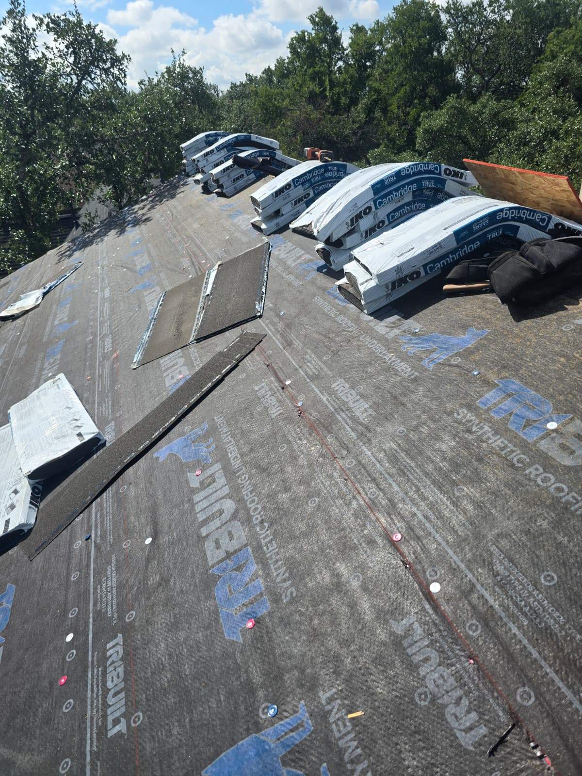 Residential Roofing Replacement and Chimney Flashing Repair in Austin by Caliber Restoration LLC