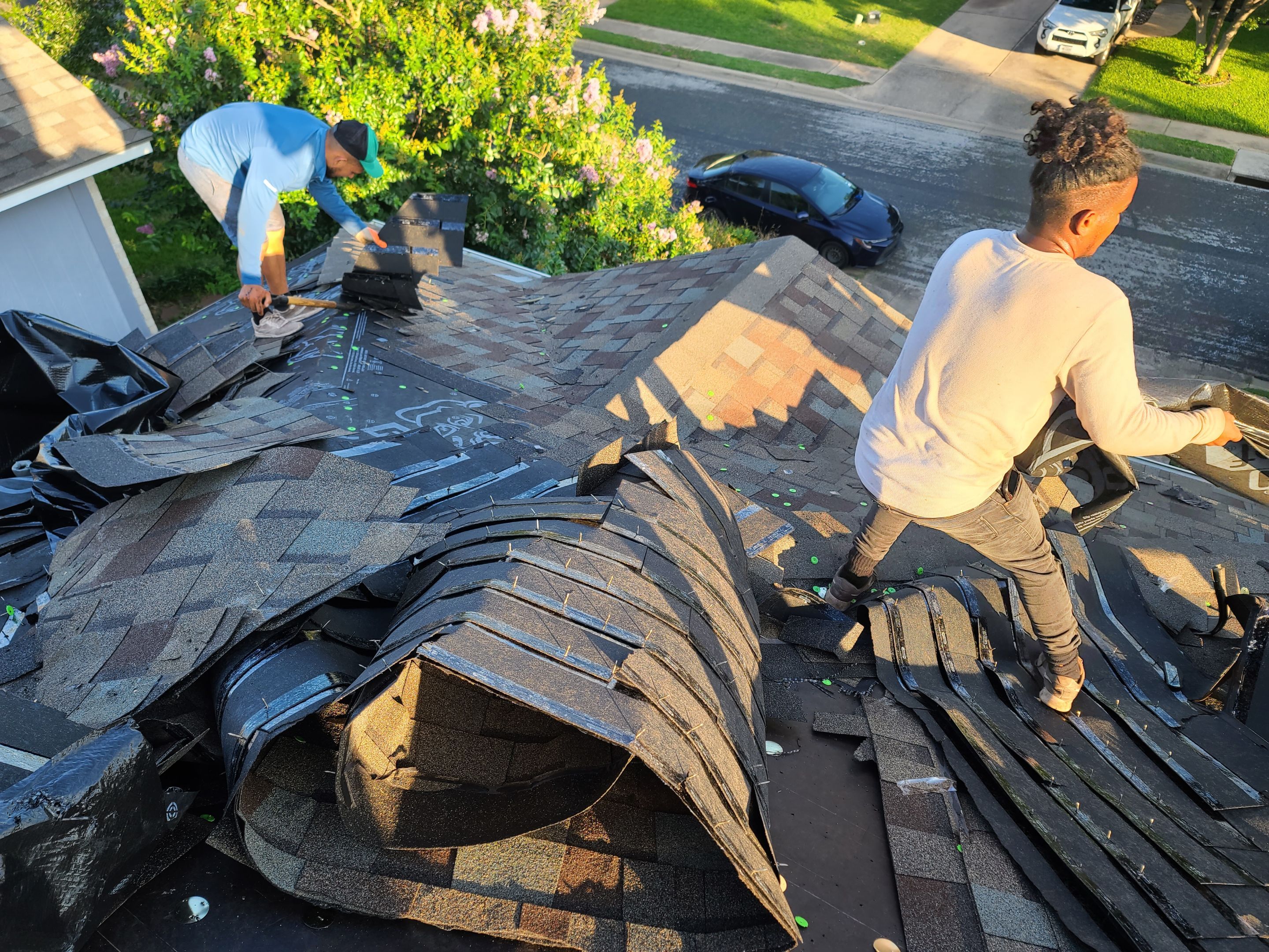 Architectural Shingle Roof Replacement and Sheathing Upgrades in Round Rock by Caliber Restoration LLC