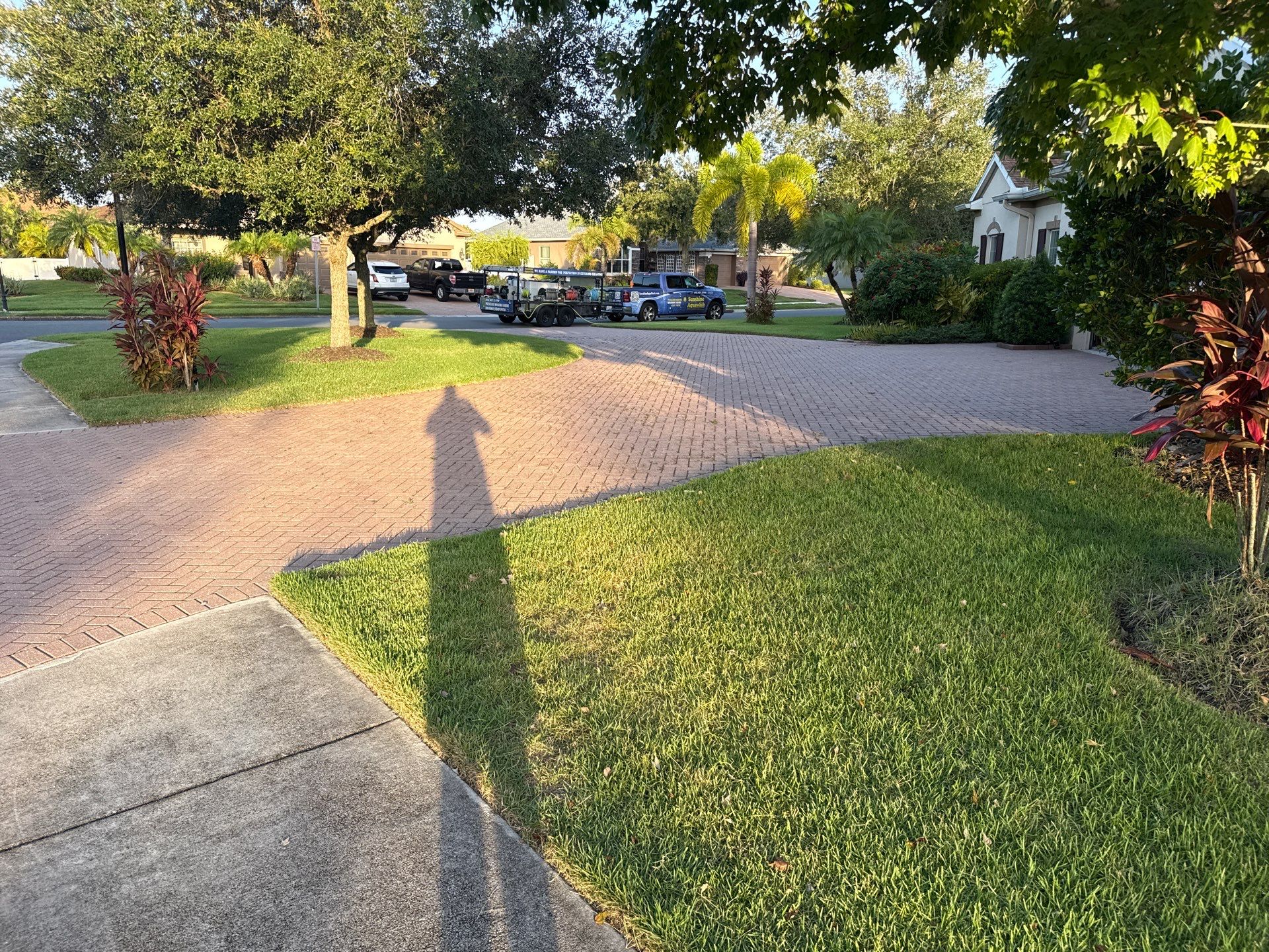Paver Driveway & Sidewalk Cleaning – Oakleaf Hammock, Ellenton, FL by Sunshine AquaWash