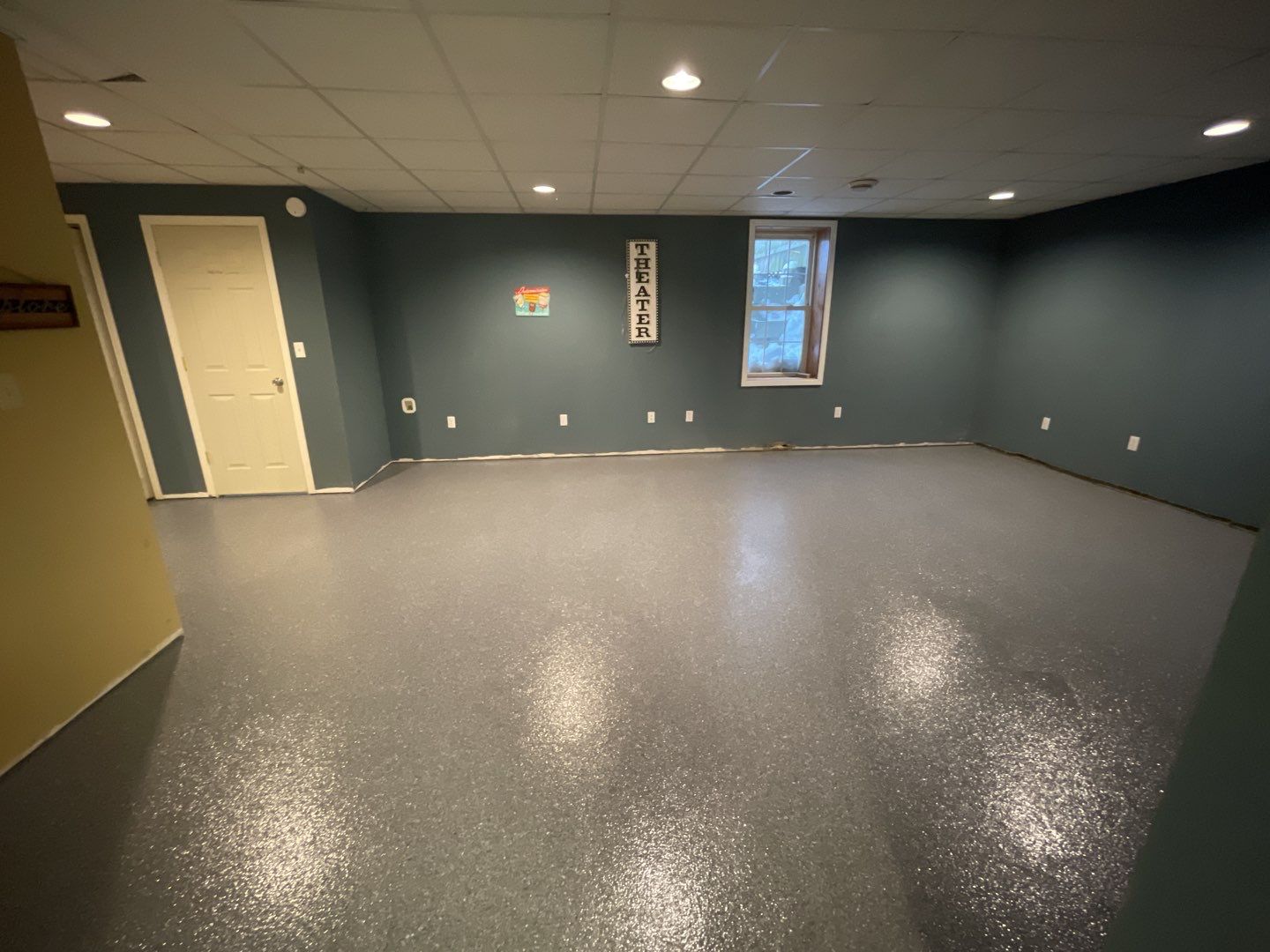Basement Floor using Granite by Your1DayFloor.com