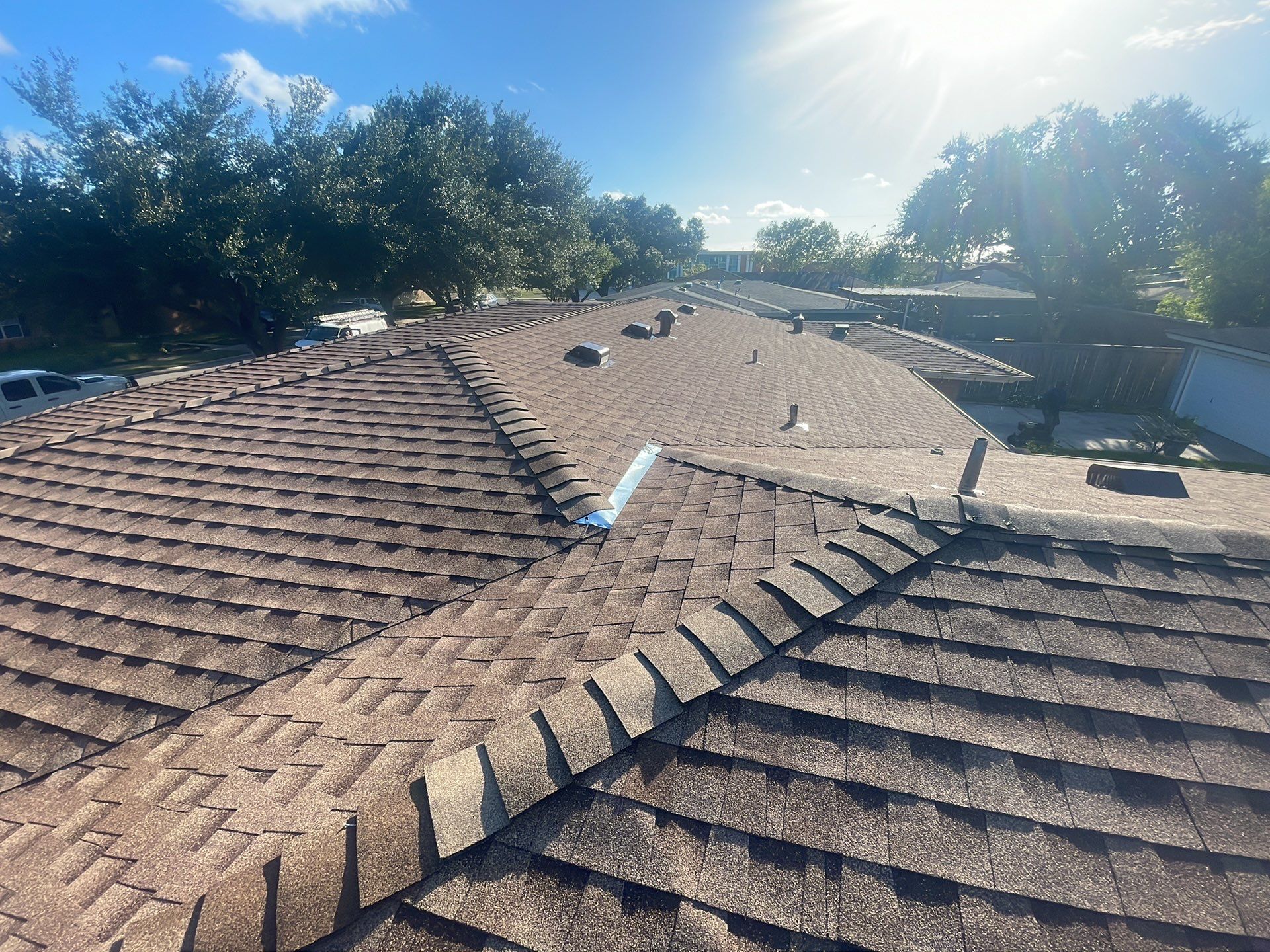 Residential Roofing Installation using GAF HDZ Shakewood by Lighthouse Roofing
