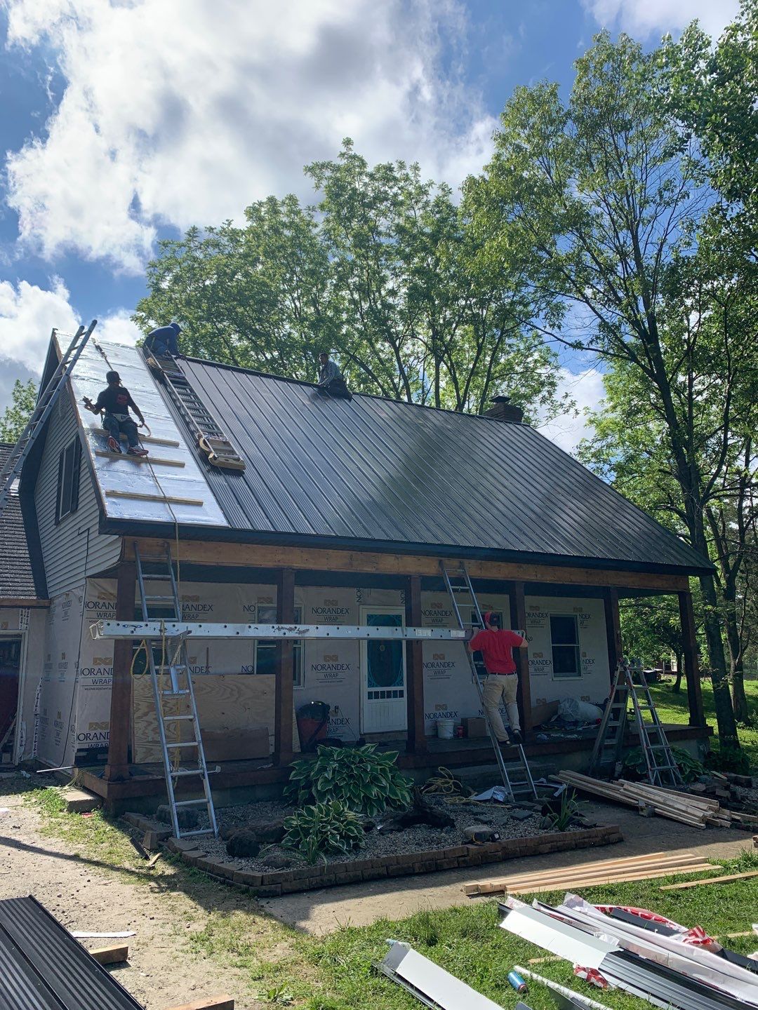 Residential Roofing Installation using Steel Roofing  by WIW Enterprises Inc