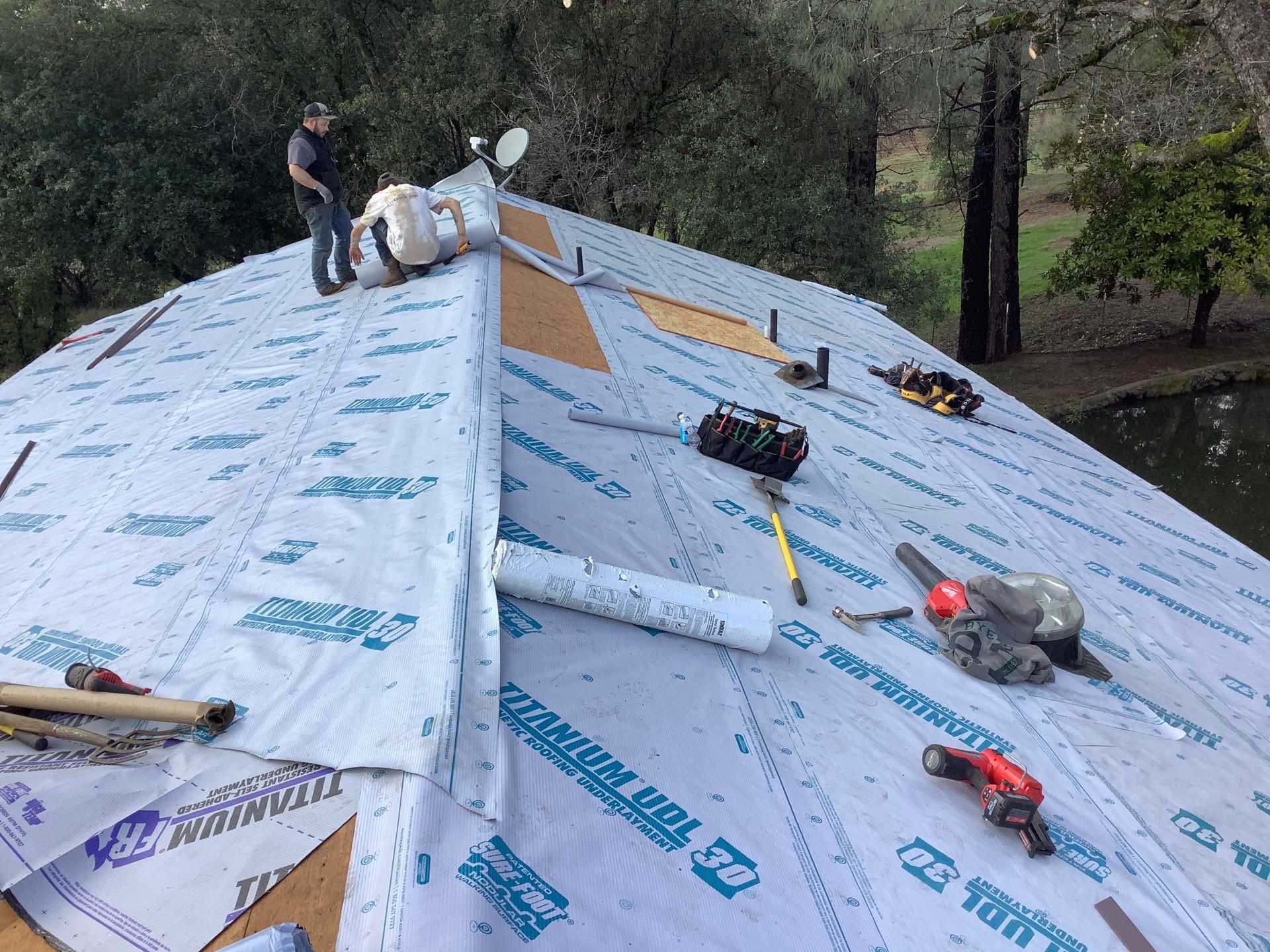 Residential Roofing Installation using Owens Corning Roofing Shingles by Byers Enterprises 