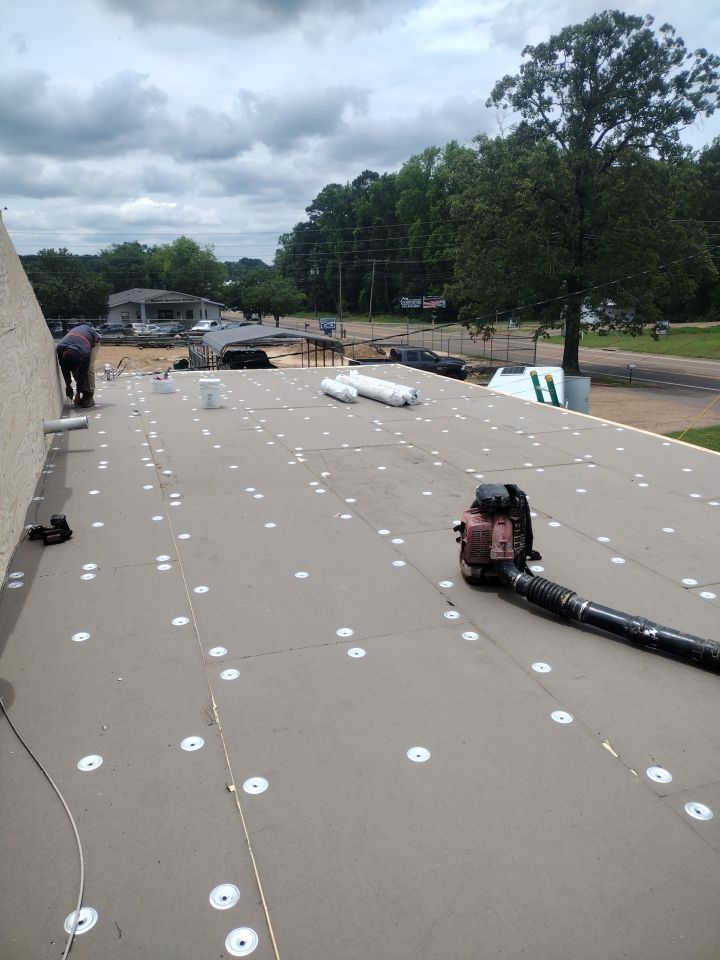 Office Building in Magnolia by Hostetler Roofing