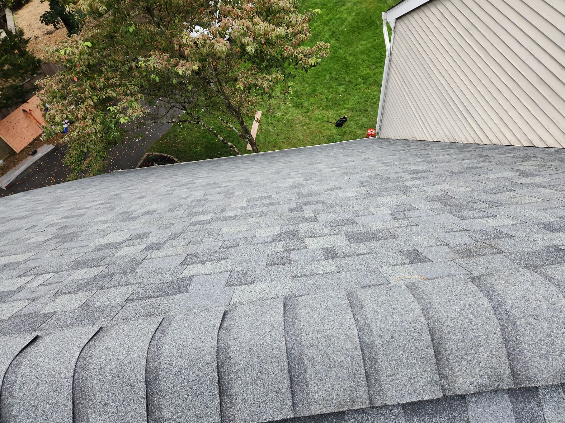 Residential Roofing Installation using Owens Corning TruDefinition Duration - Estate Gray by A Plus Exterior