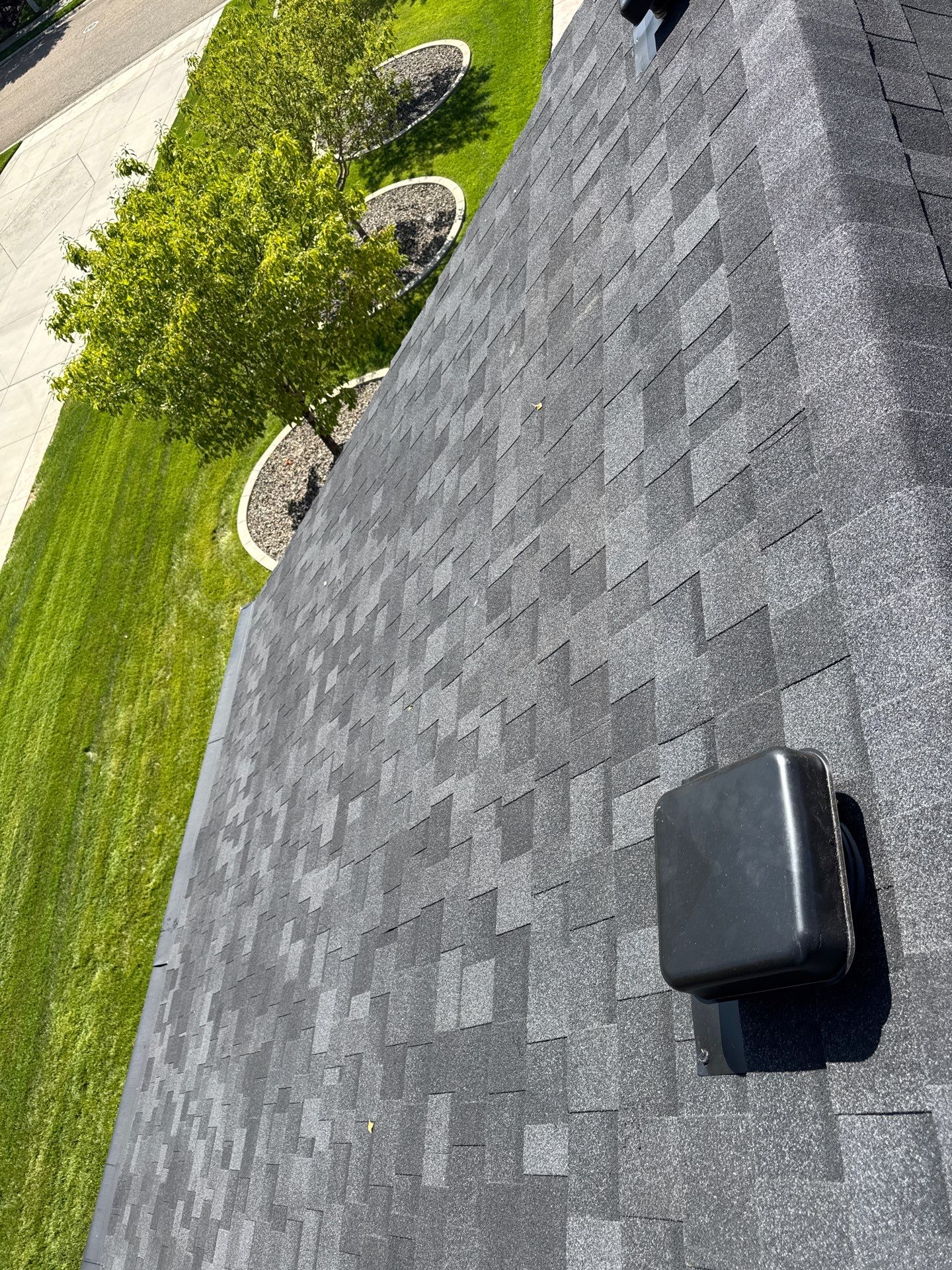 Middleton Residential Roof Replacement with Dark Grey Architectural Shingles by Olive Roofing