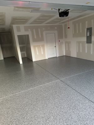 Garage Floor Coating using Gravel