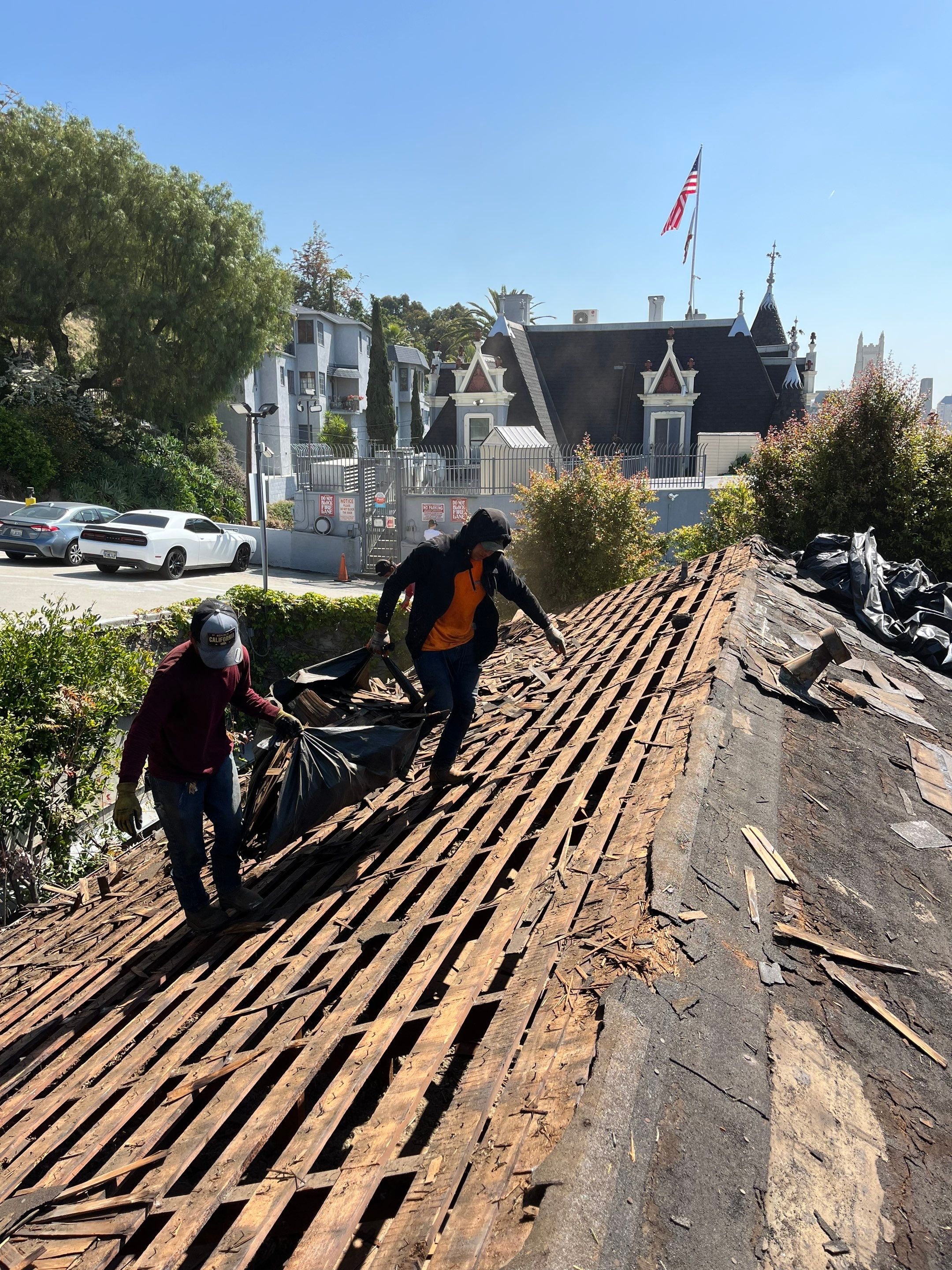 Roof Replacement at the Magic Castle Hotel- Los Angeles, CA 90028 by Epic Roof Replacement