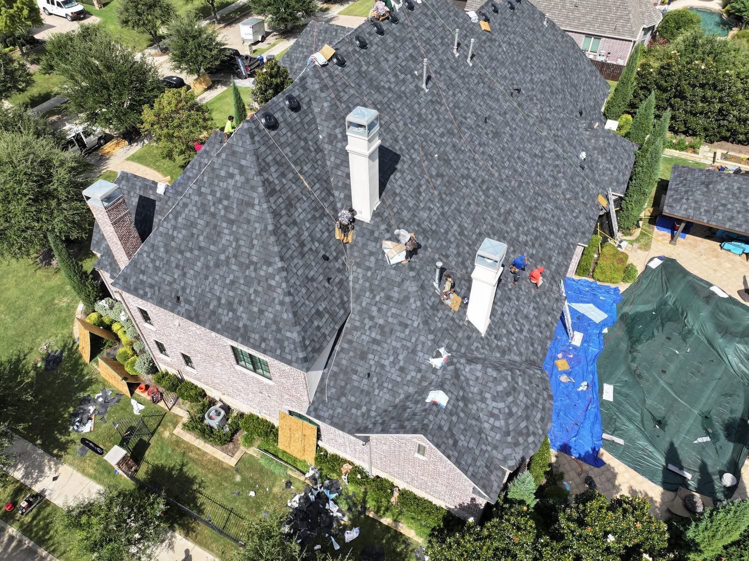 Residential Roof Replacement using CERTAINTEED BELMONT IR BLACK GRANITE by Elite Roofing LLC