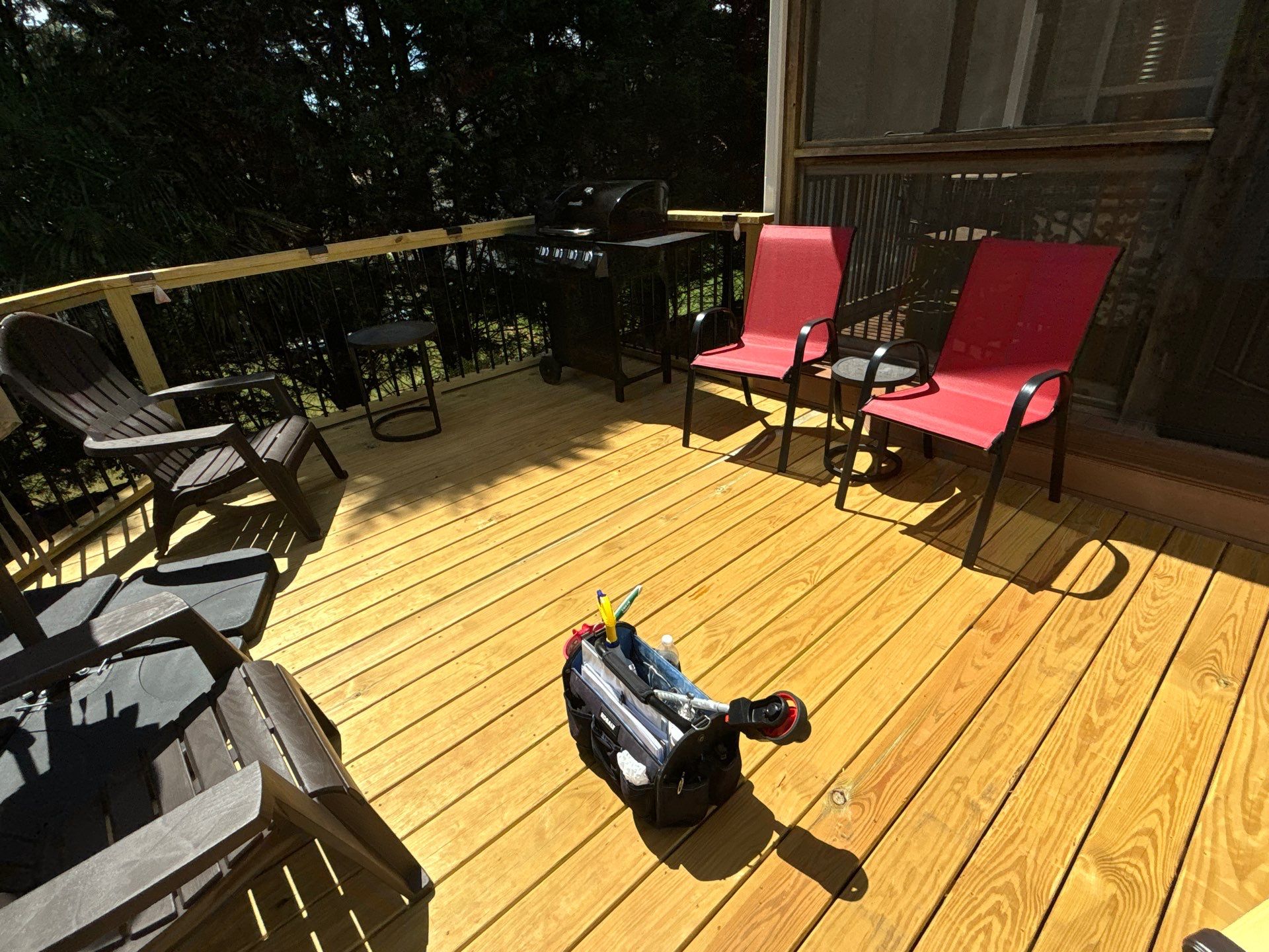 New and Weathered Deck using Wood Sealant by DuraSeal