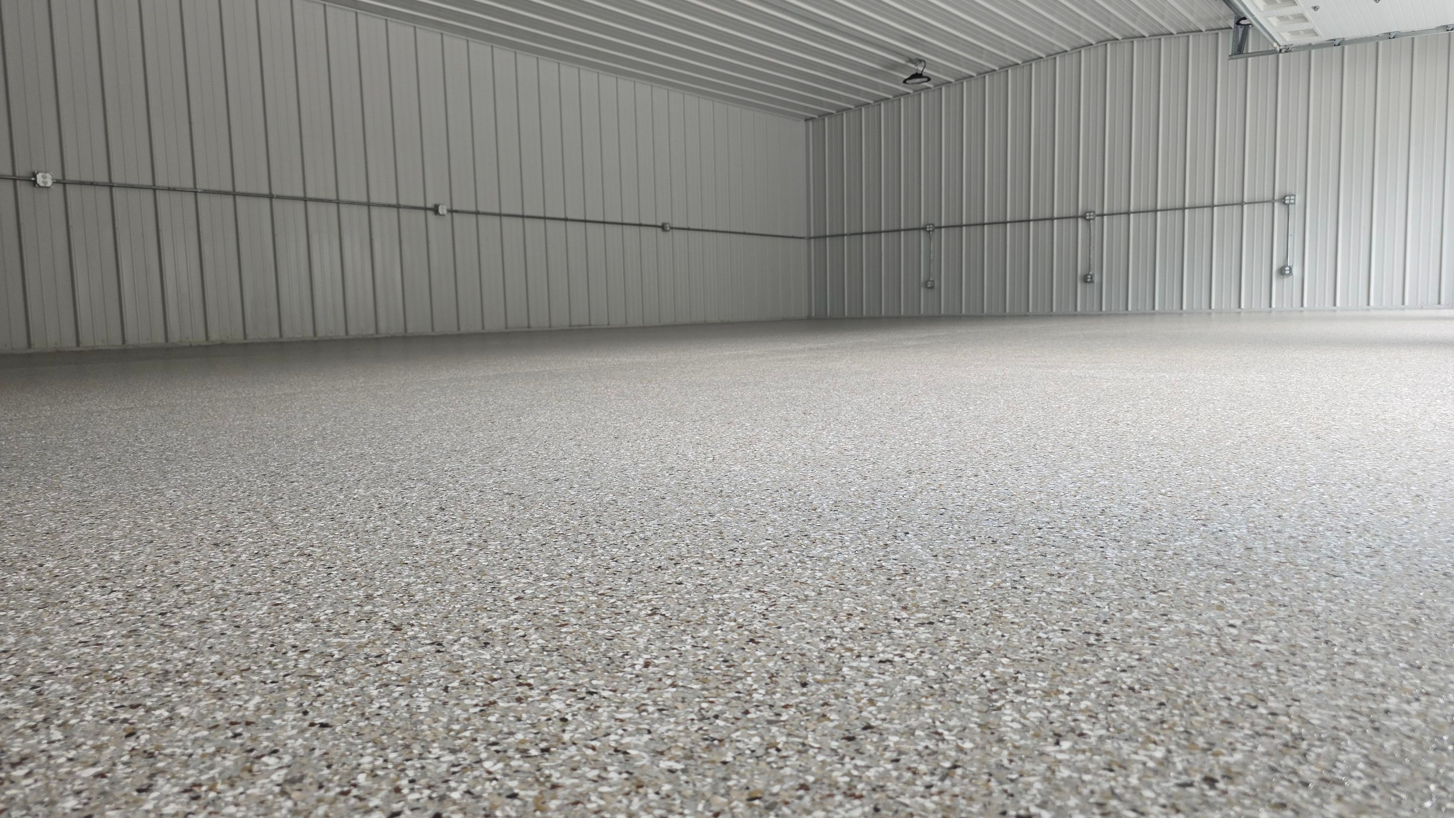 Garage using Creekbed by Elite Floor Solutions