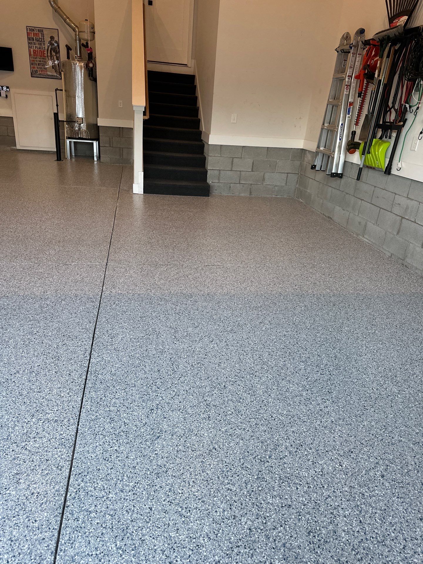 Garage Floor Coating using Tidal Wave by My Garage Floor Guys
