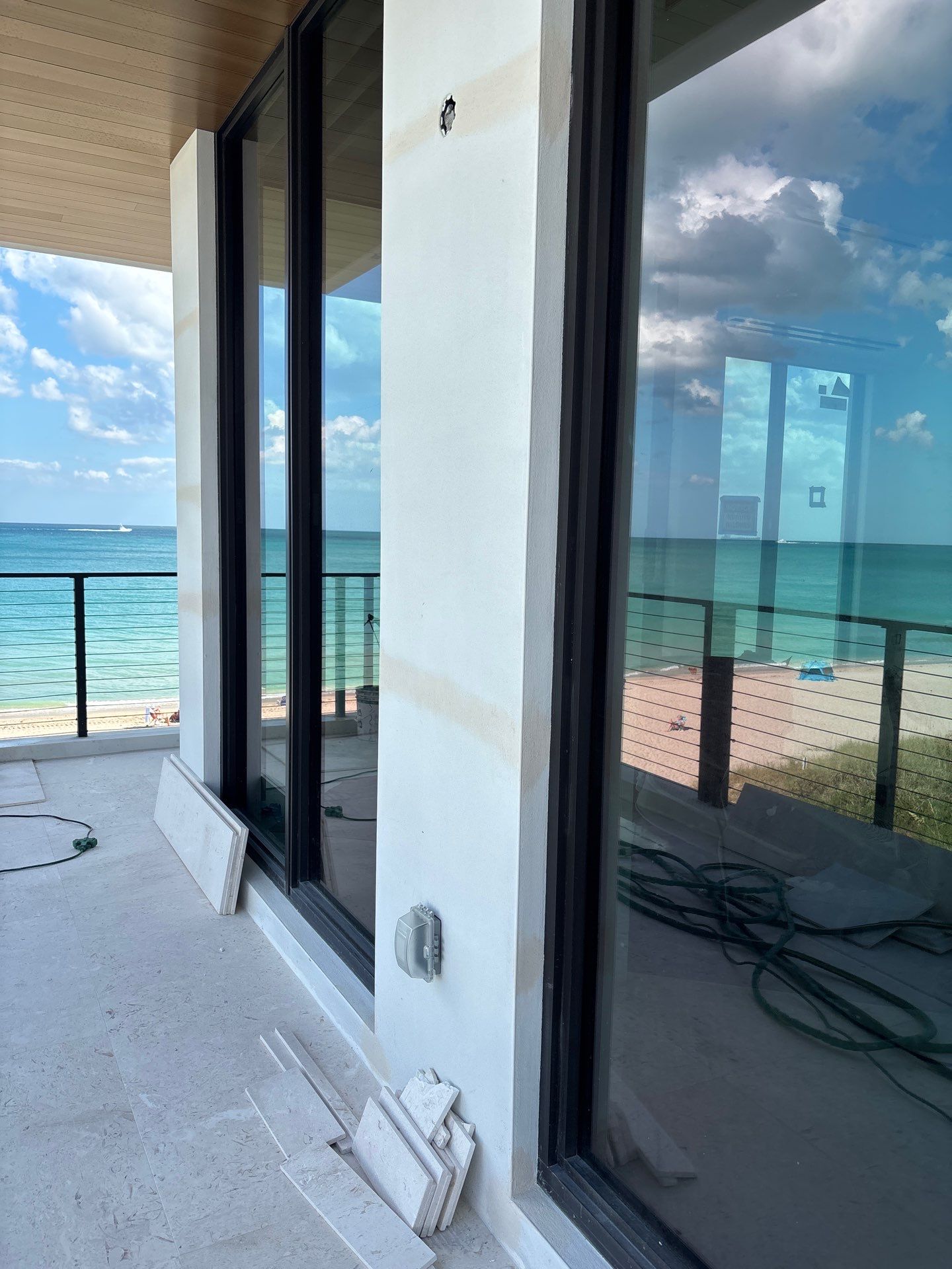 Oceanfront New Home Painting by John “The Greek” Painting