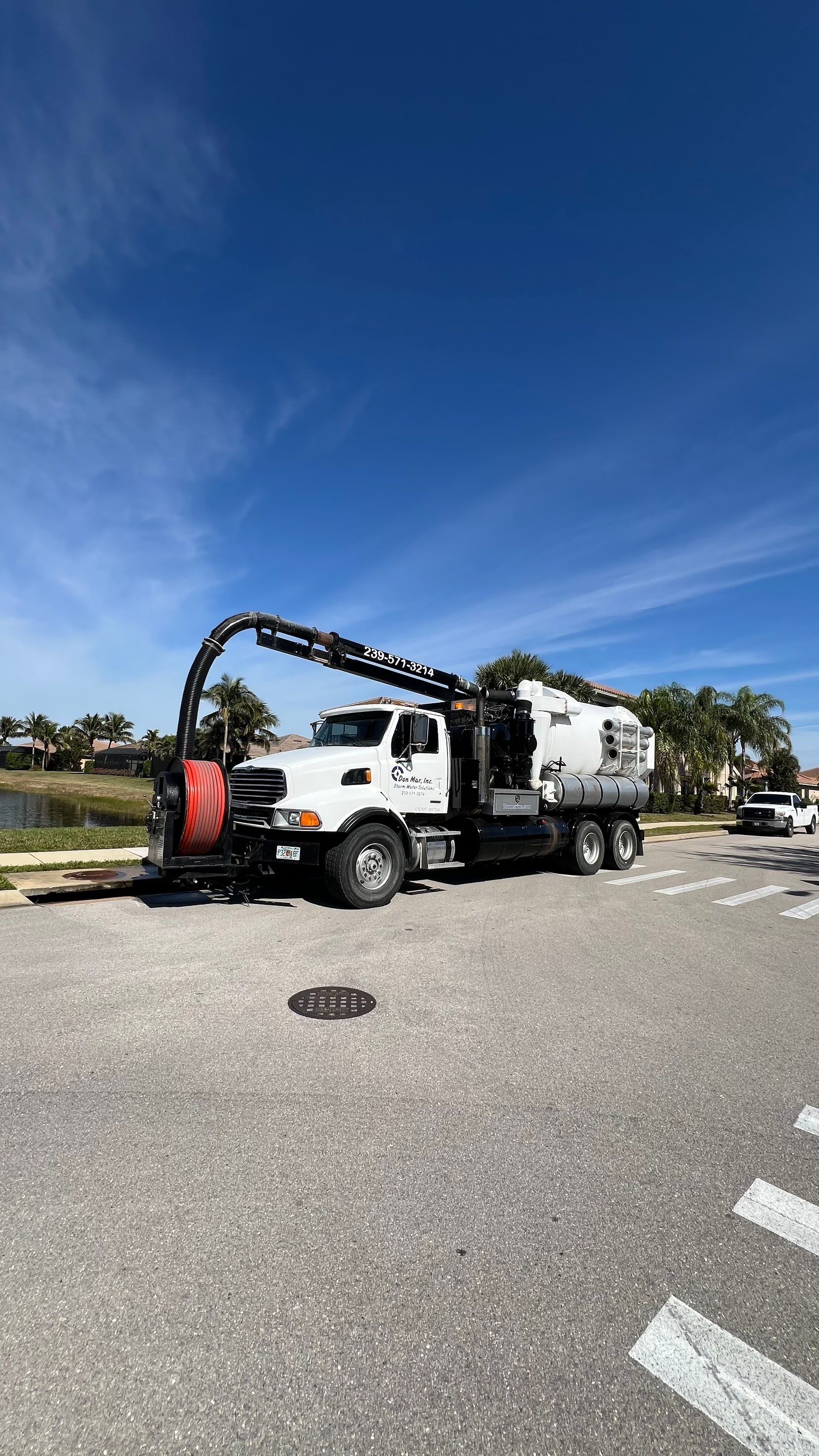 Naples Association Catch Basin Cleaning using Vactor Truck by Don Mar, Inc. Storm Water Solutions