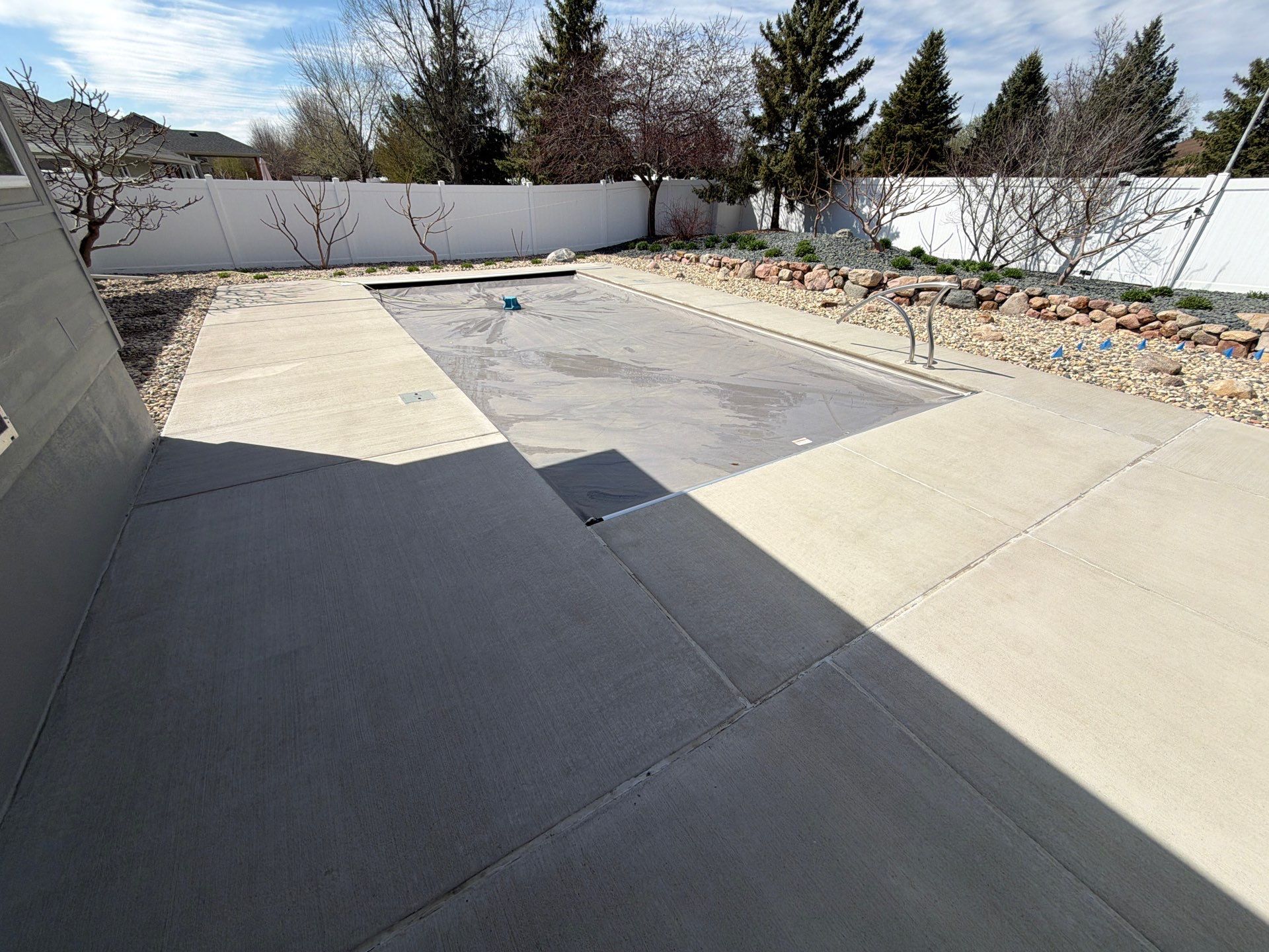 Silver Creek Flak Coating for Patio and Entry Steps in Sioux Falls by Select Painting, Coatings & Garage Cabinets