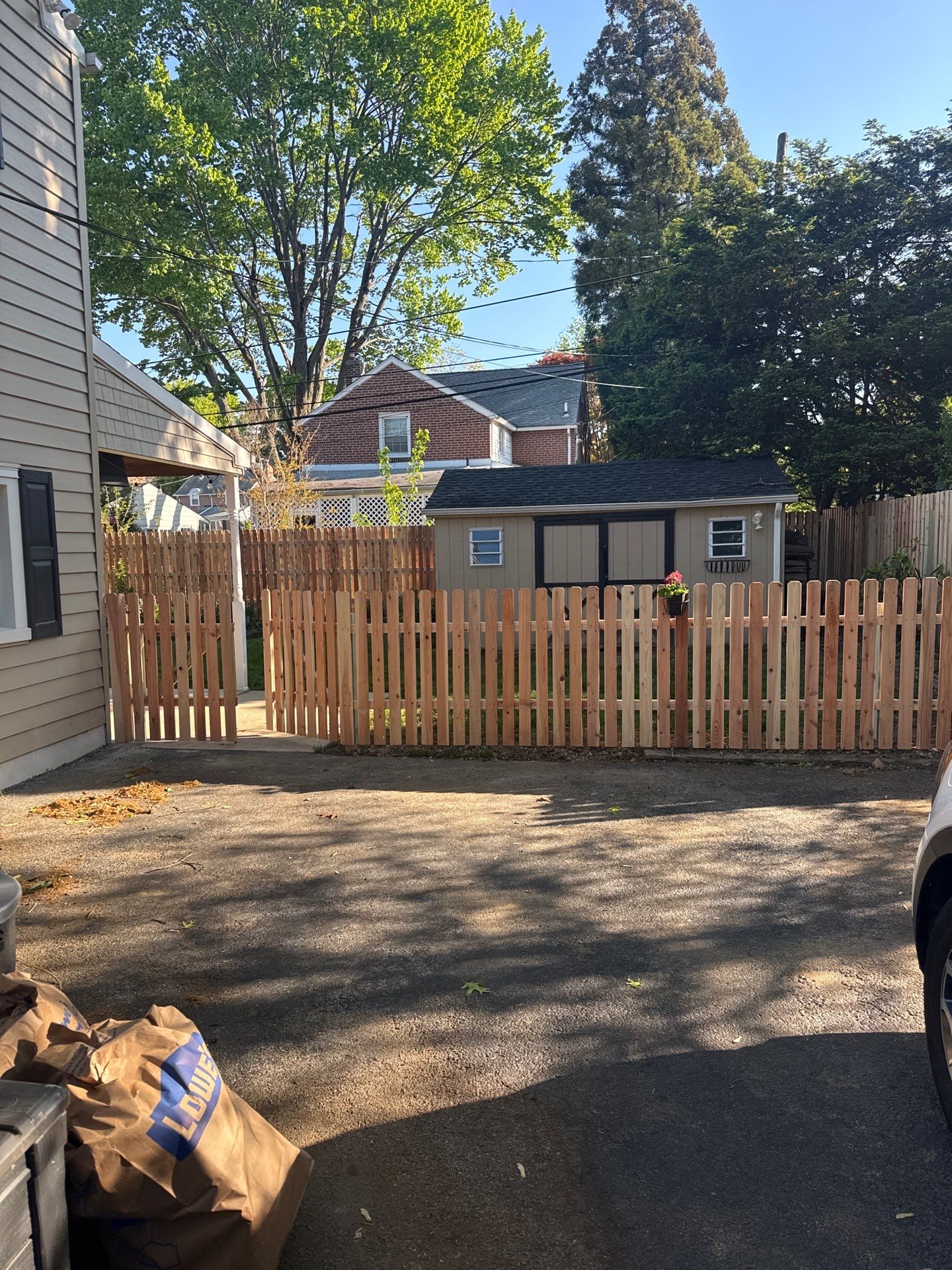 Project in Springfield, PA by Jensen Fencing
