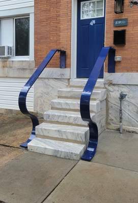 Custom "S" Shape Stair Handrails – Entryway Transformation – Baltimore, MD