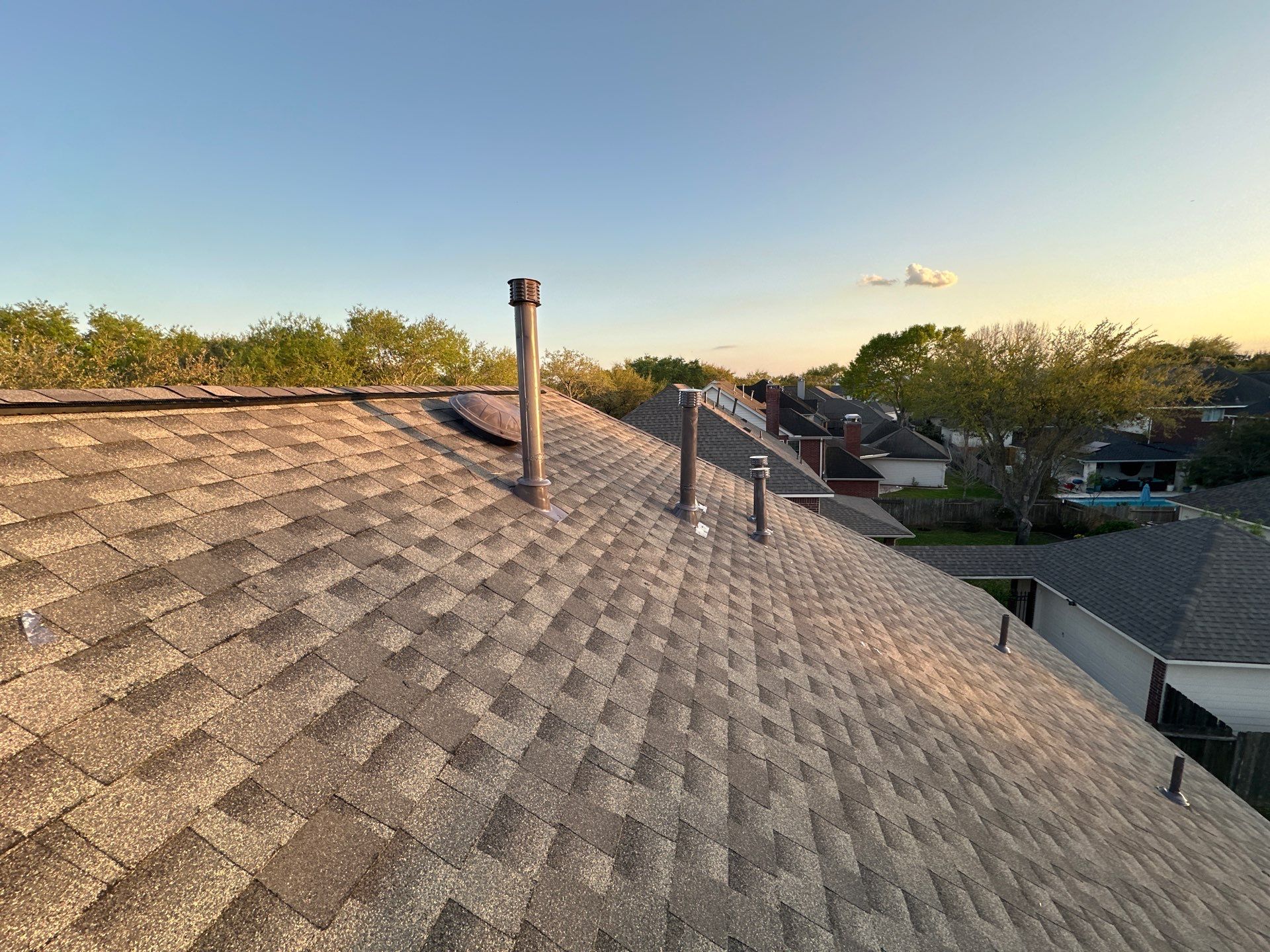 Residential Roofing Installation using GAF Timberline HDZ by Motion Roofing