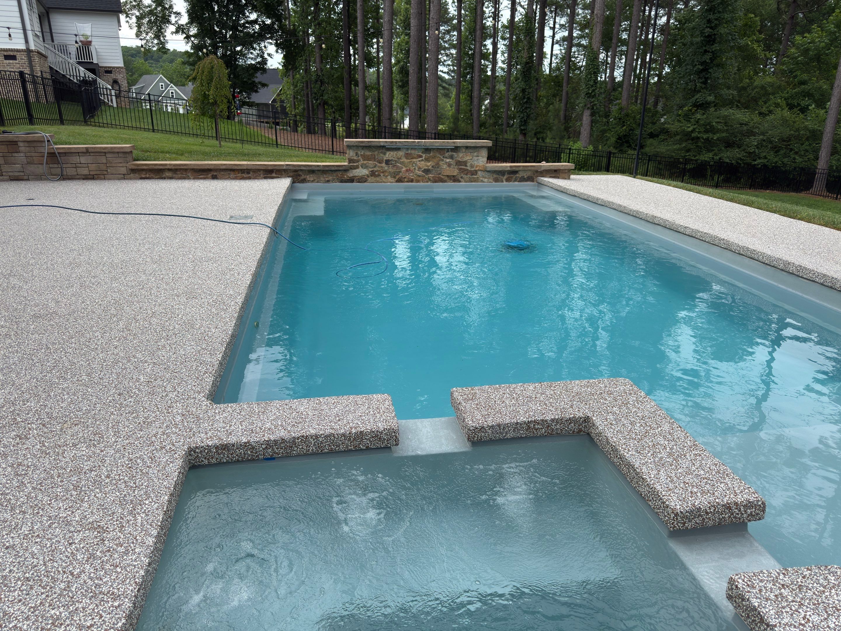Pool Deck And Verticals Transformation by Elite Floor Solutions