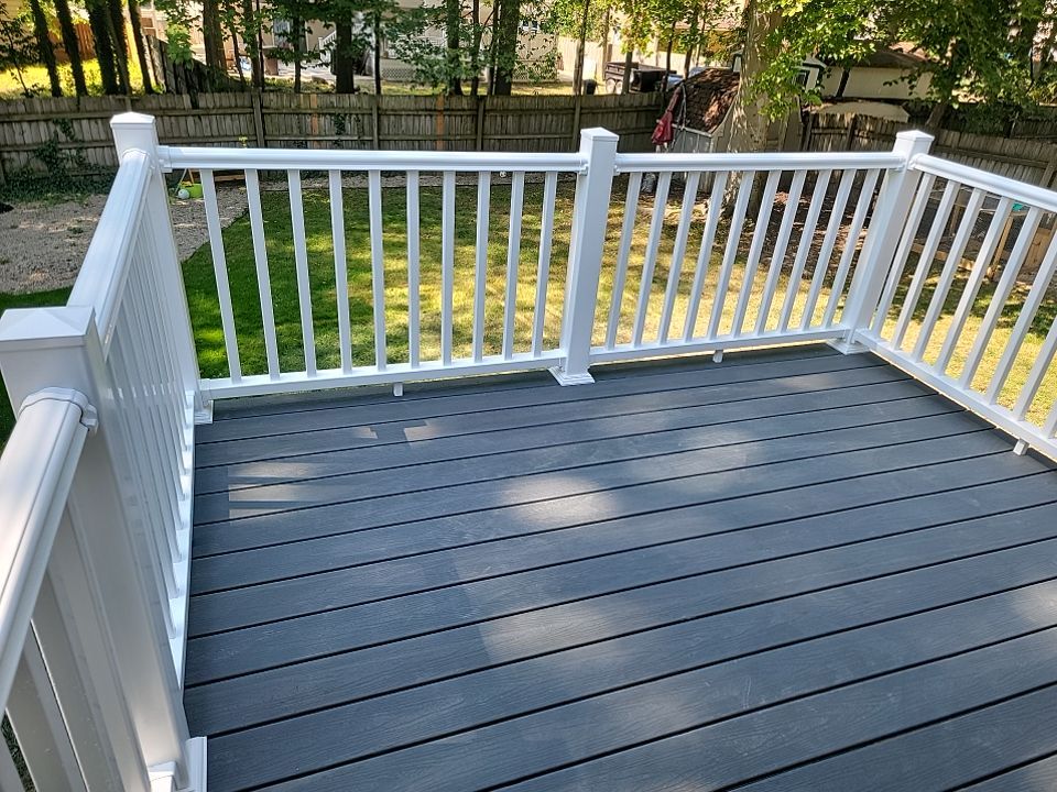 Deck Installation using TIMBERTECH DECKING by Avalon Roofing and Exteriors