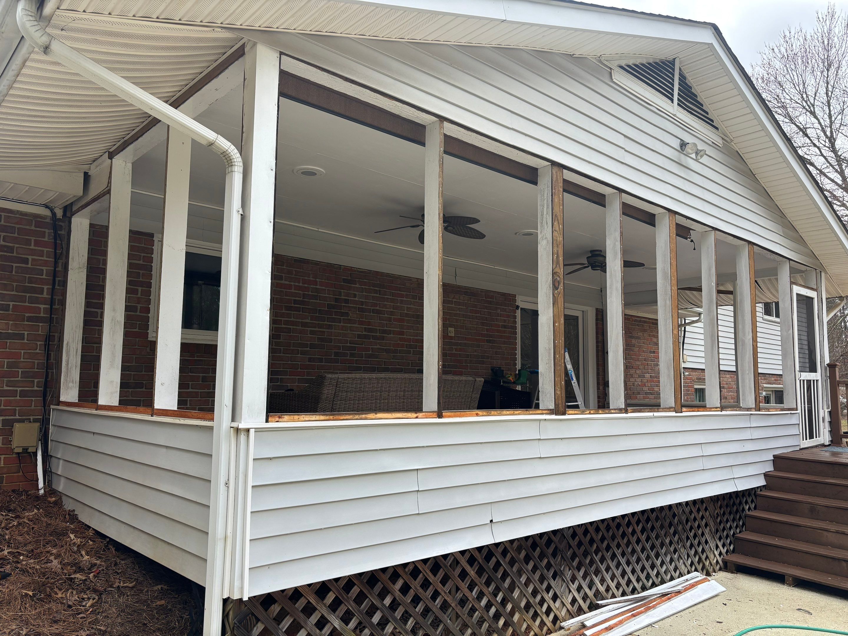Screen Porch Replacement by Praise God Painting, LLC
