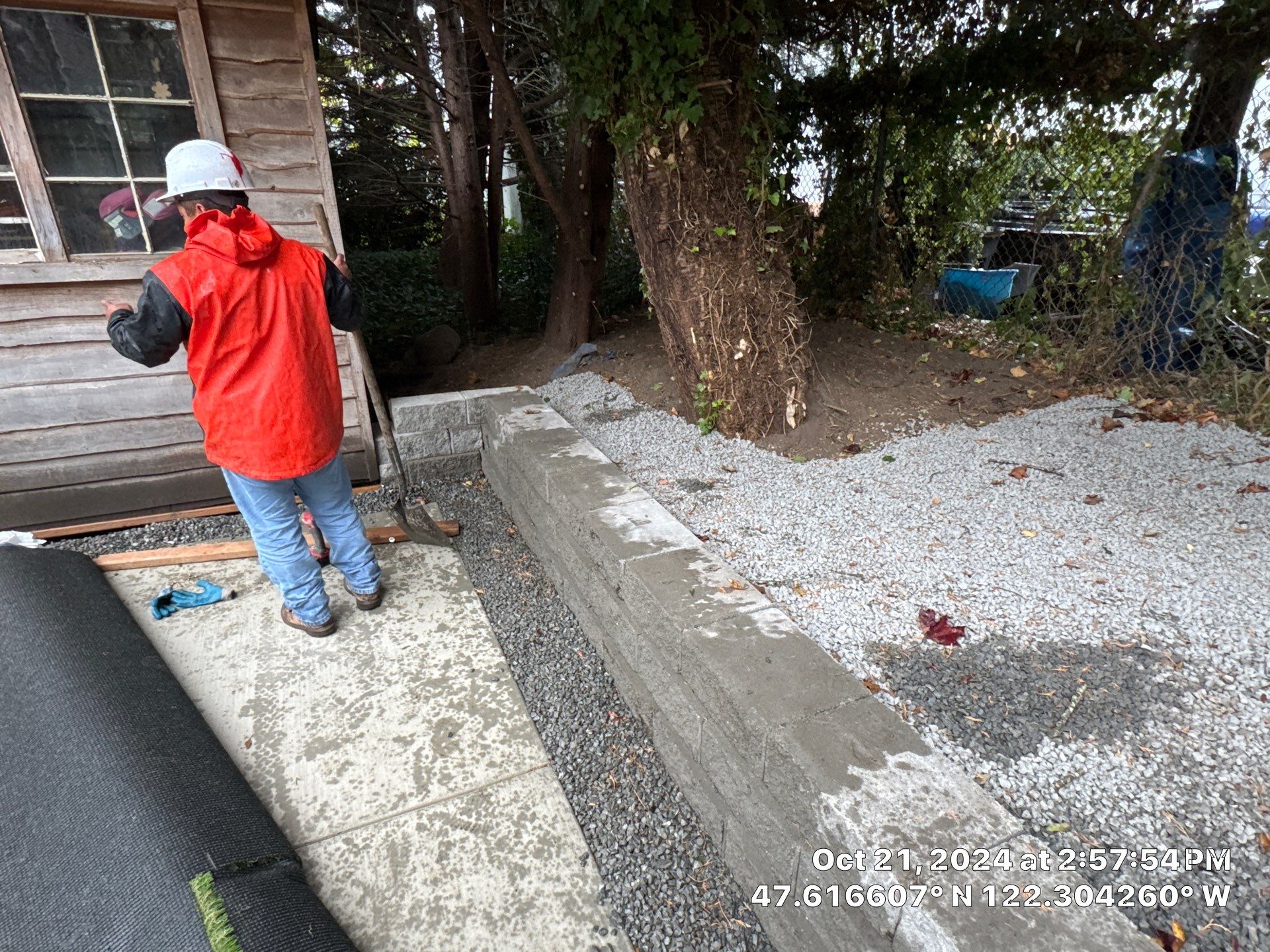 Turf Installation, Retaining Wall & Concrete Walkway | Seattle  by Jireh Asphalt & Concrete Inc 