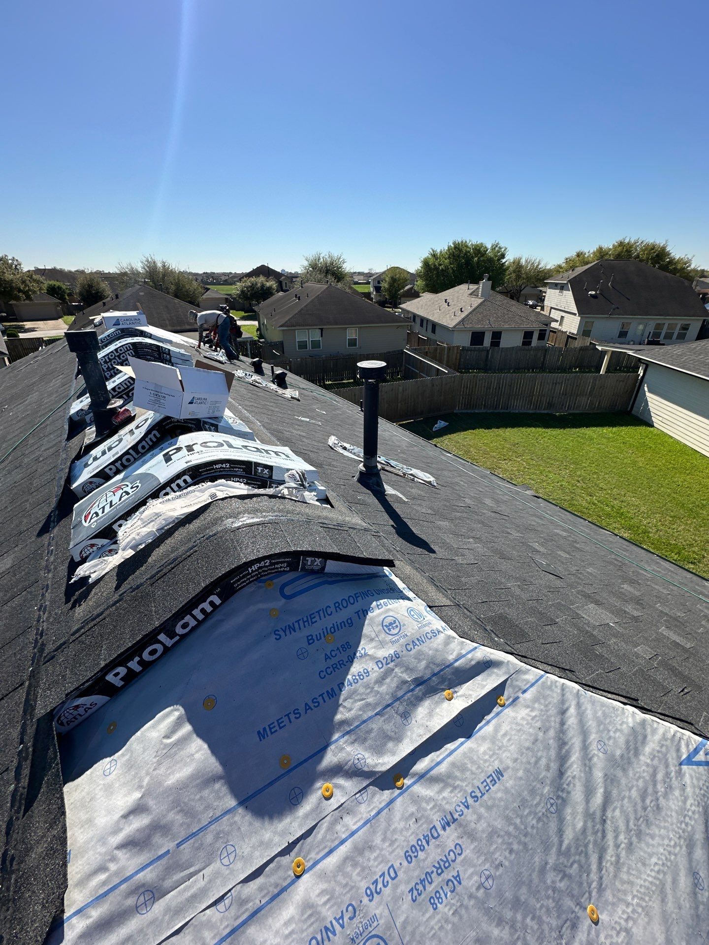 Project in Houston by Motion Roofing