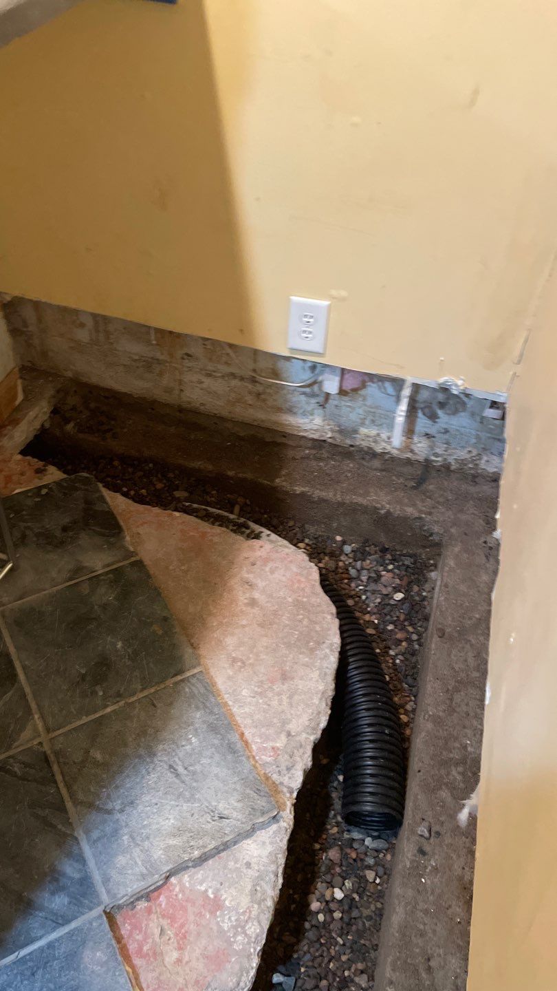 Drain Tile in Columbia Heights by Waterproofing Northeast