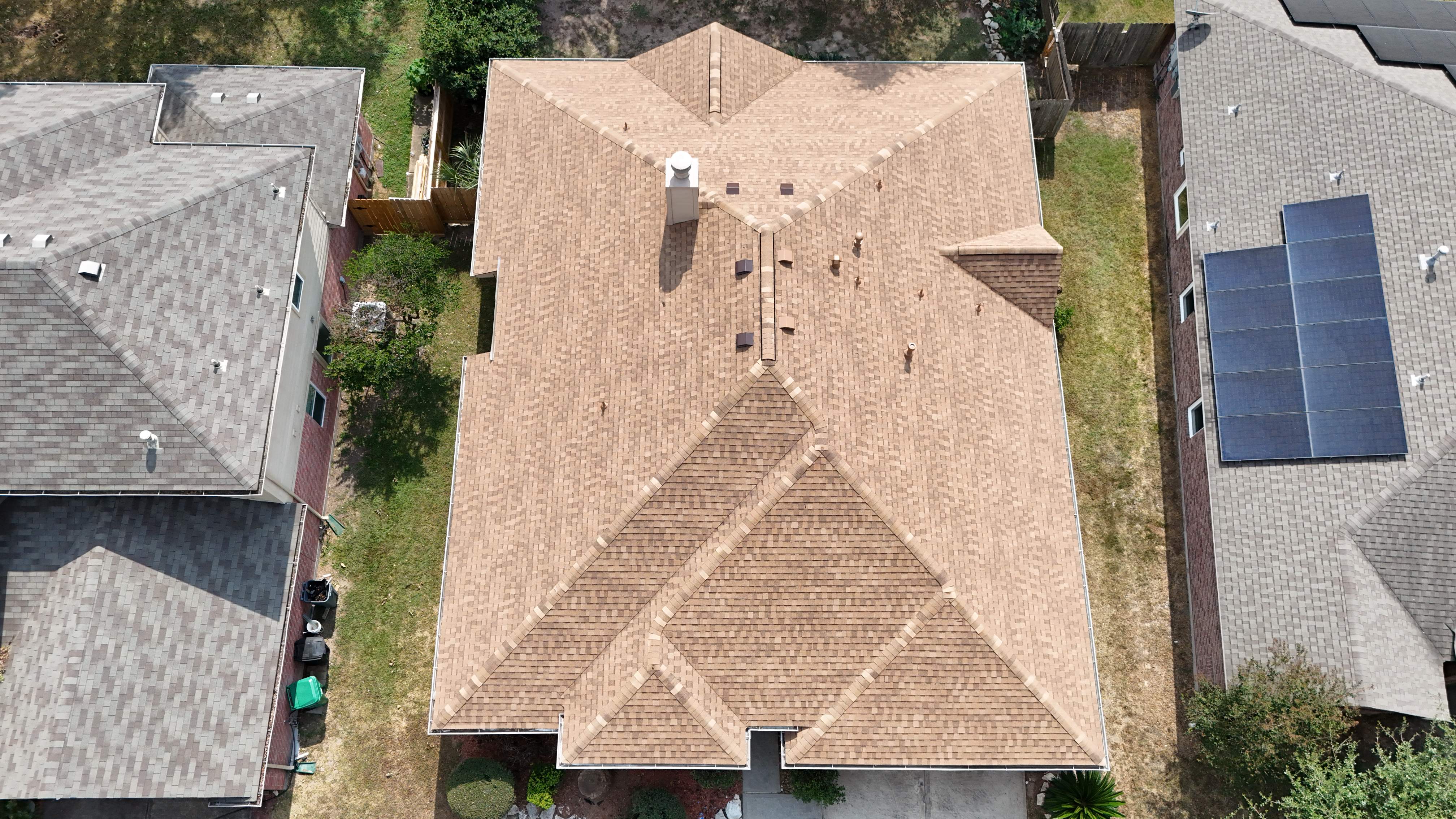 Golden-Tan Roof Replacement — Spring, TX by PL Roofing & SB Roofing, LLC.