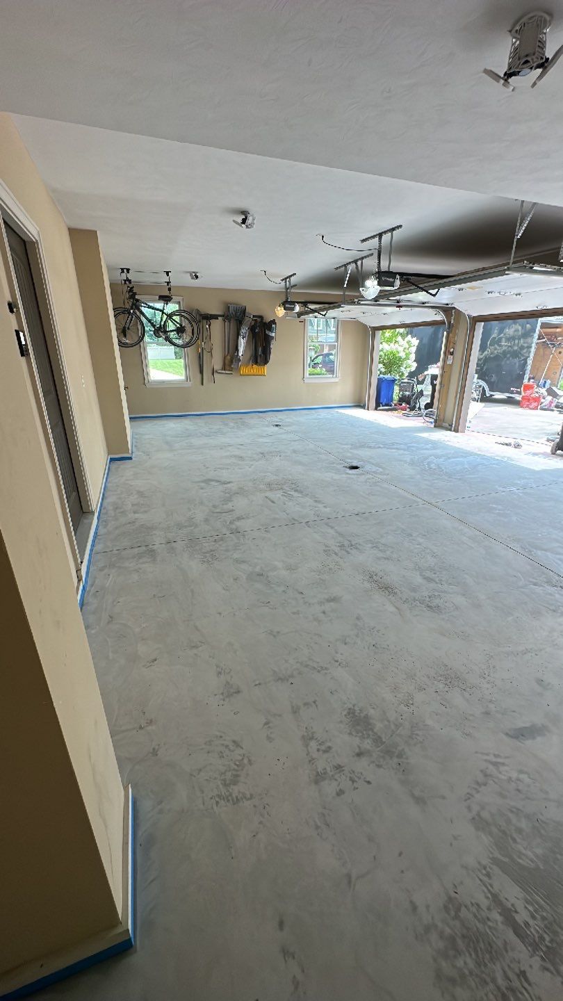 Large Patio + Garage Project in Moon Township by Floors in a Day, Inc