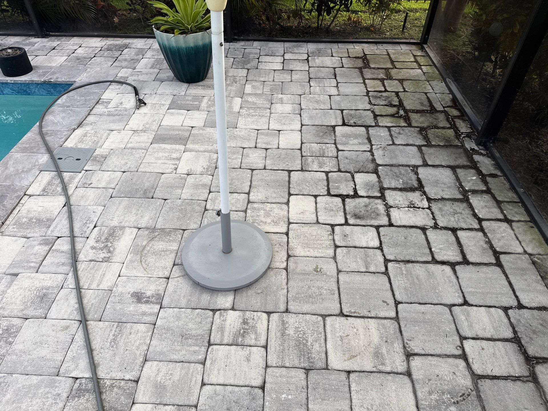 Paver Pool Deck & Screen Enclosure Cleaning – North River Ranch, Parrish, FL by Sunshine AquaWash
