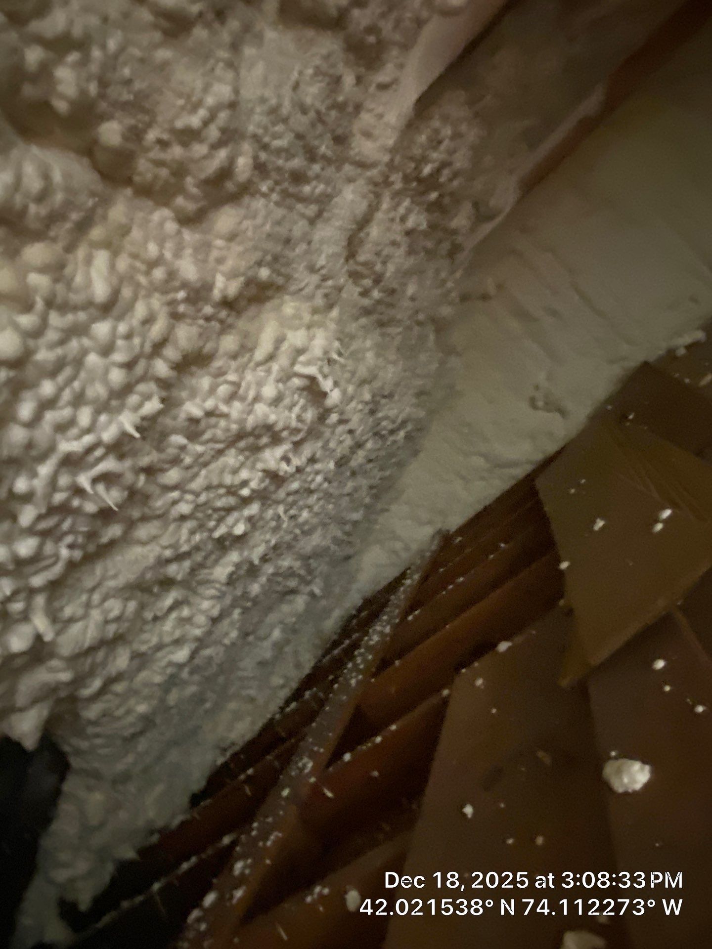 Attic Insulation using open cell spray foam by NYS Foam & Energy